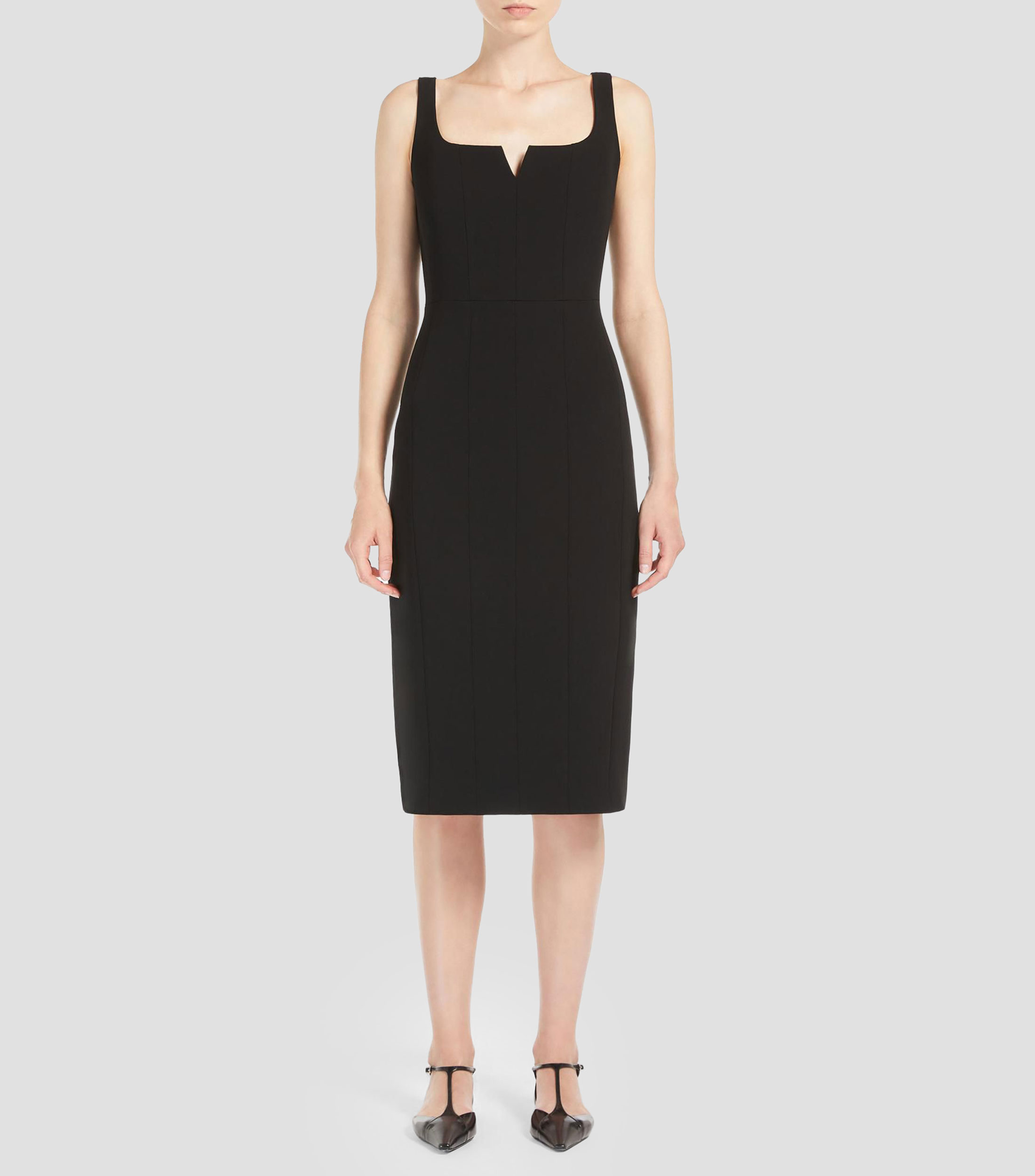 Vestido Midi liso Mujer