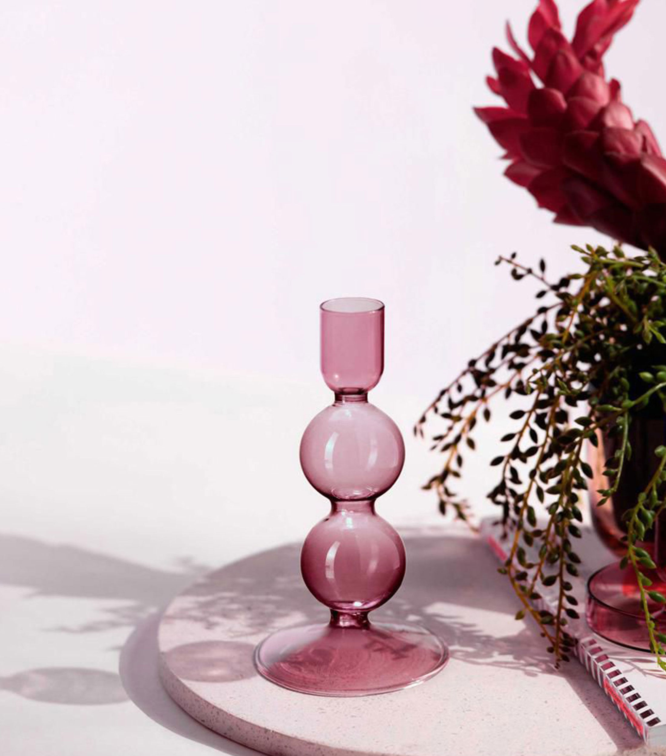 Candelero Like Home en cristal