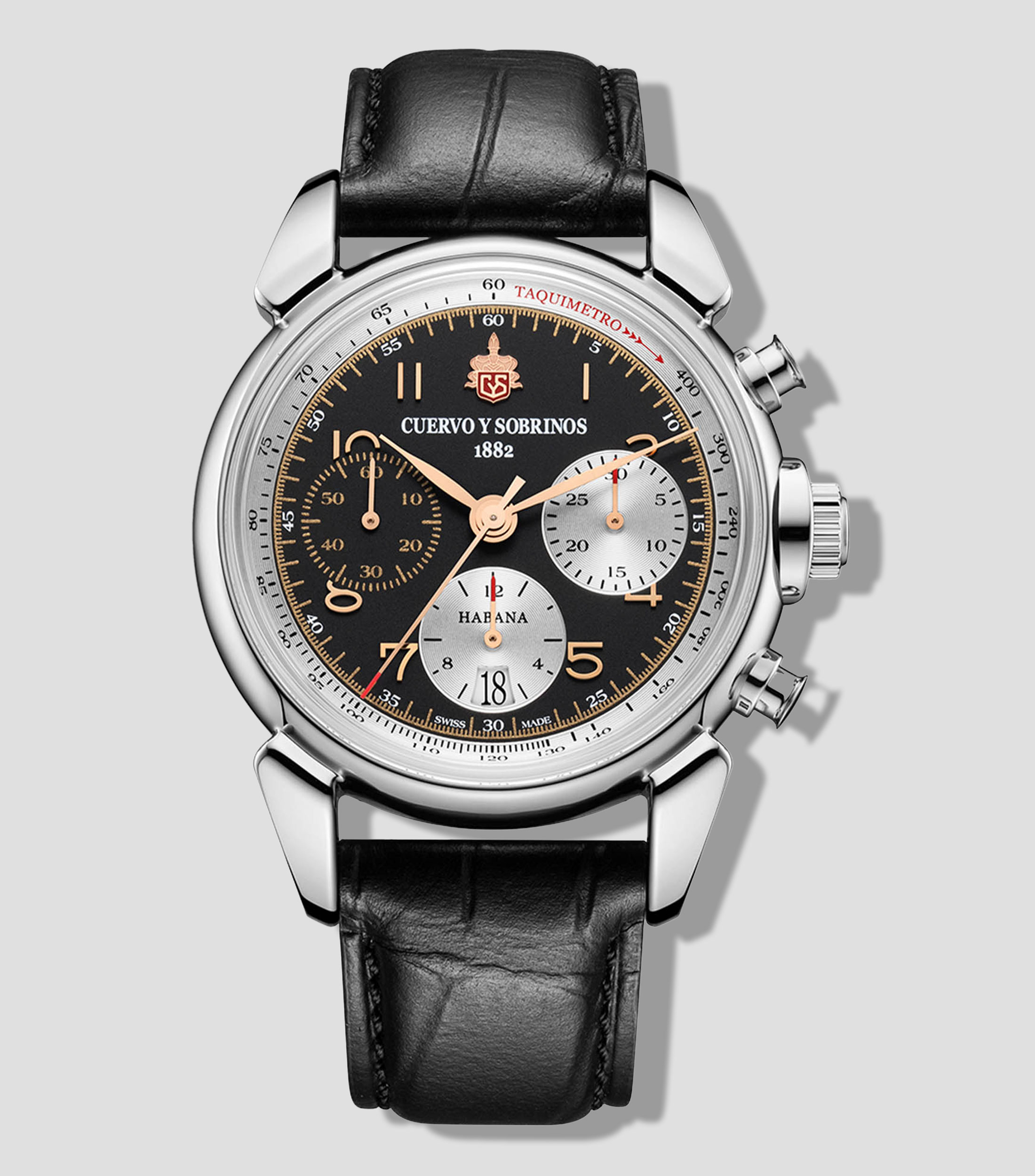 Reloj para Hombre Chronograph Heritage deportivo plateado