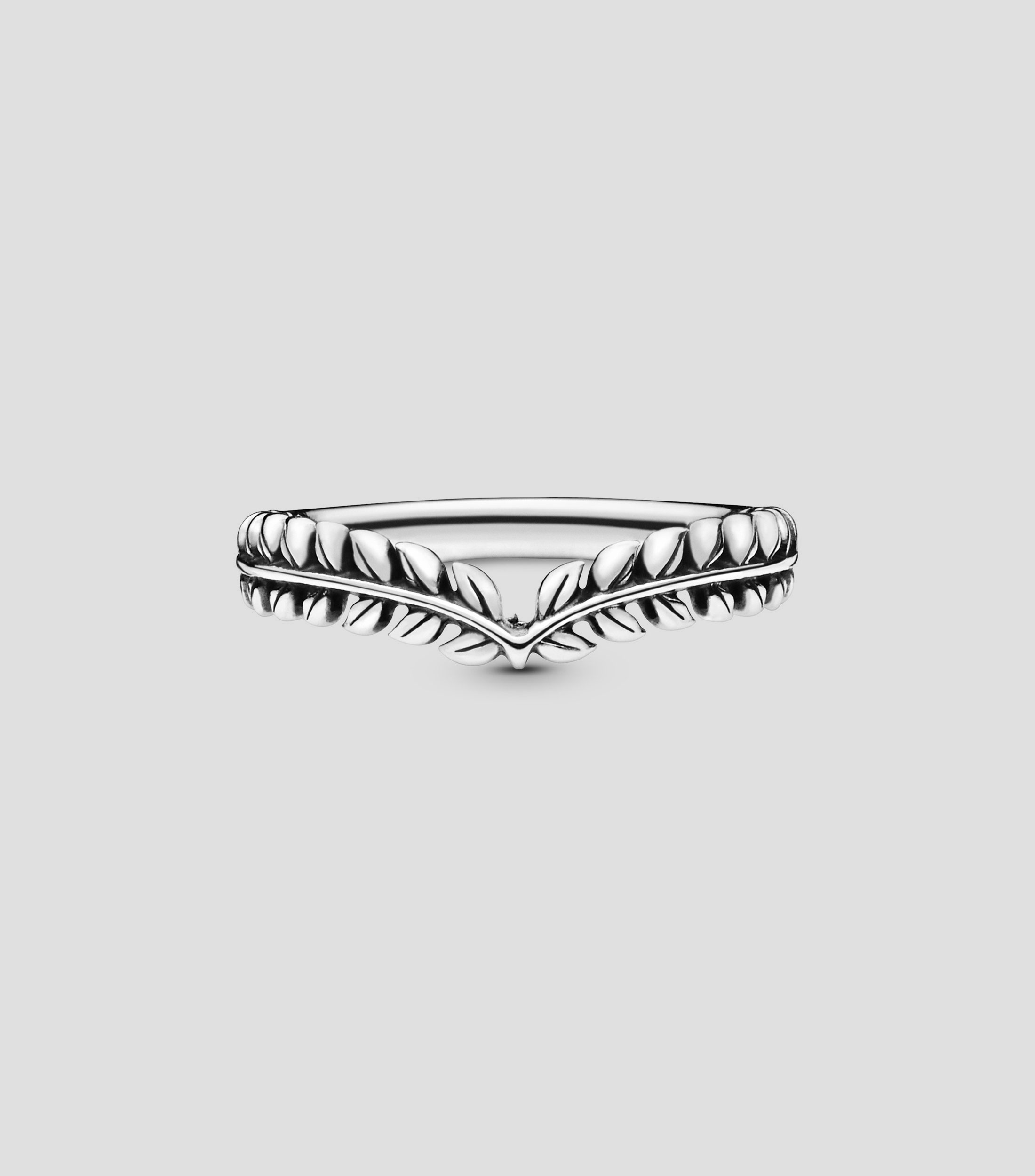 Anillo en plata Seeds Wishbone Mujer
