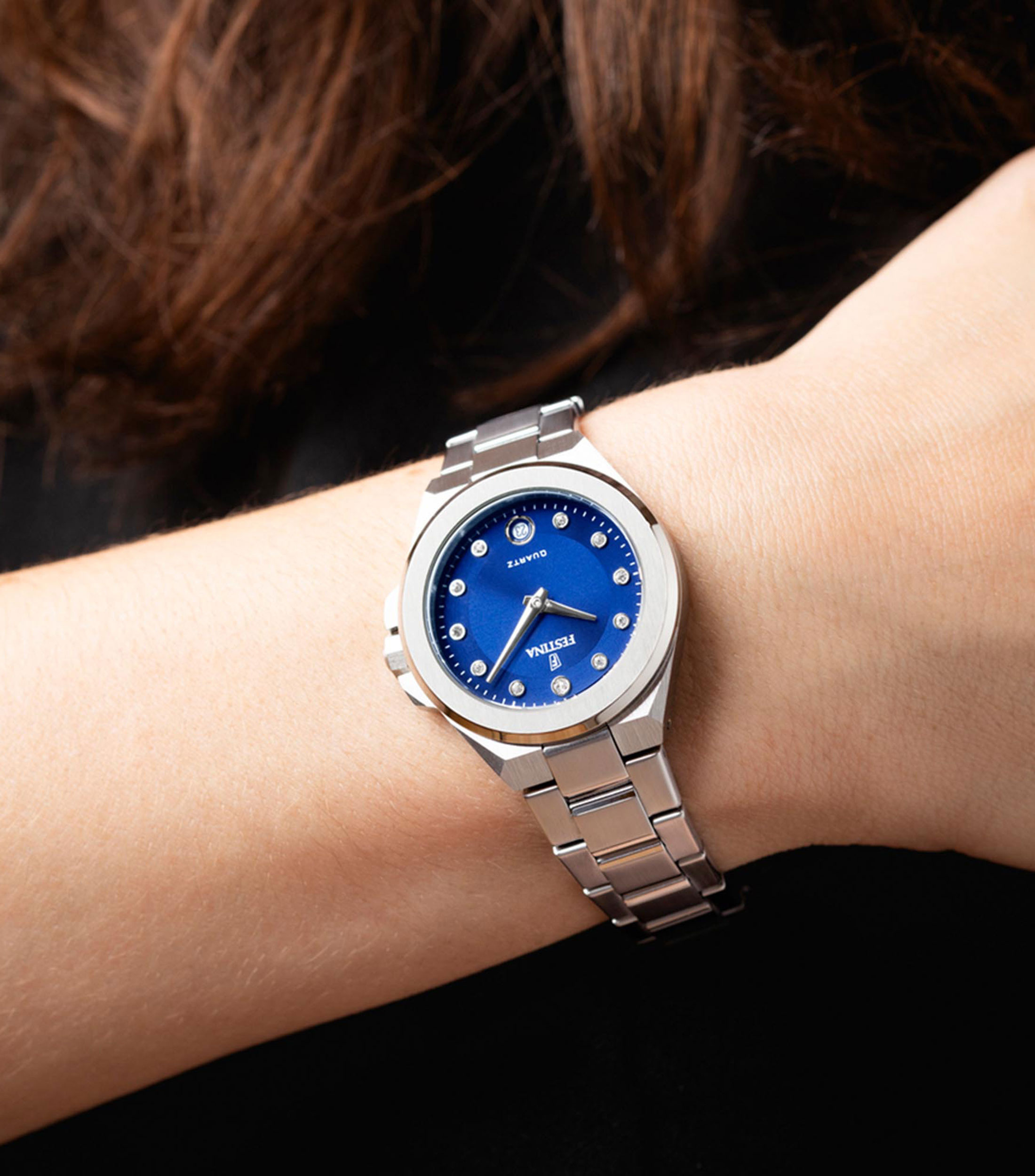Reloj para Mujer Mademoiselle De Vestir Azul, Plateado