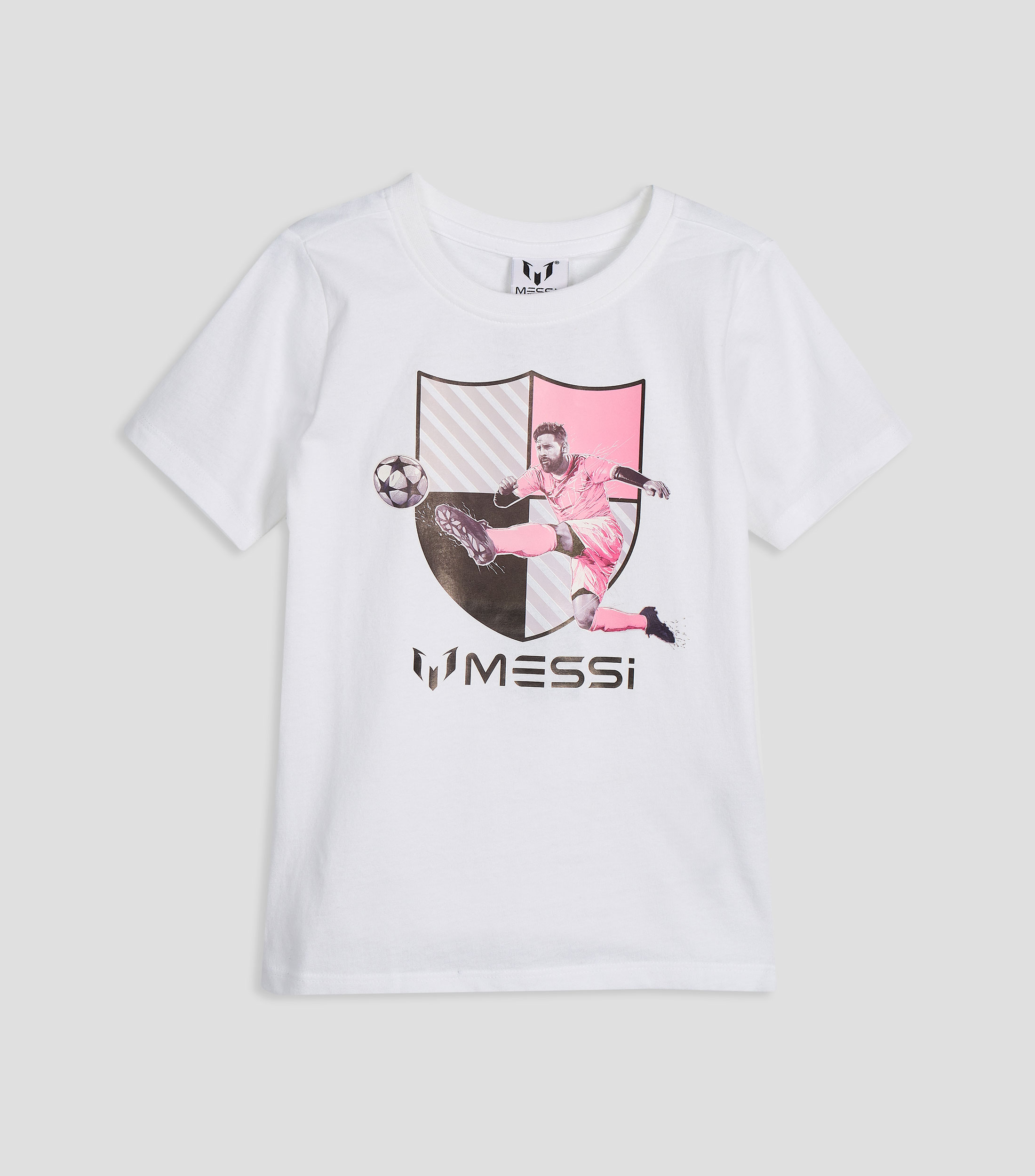 Playera cuello redondo manga corta estampada Niño