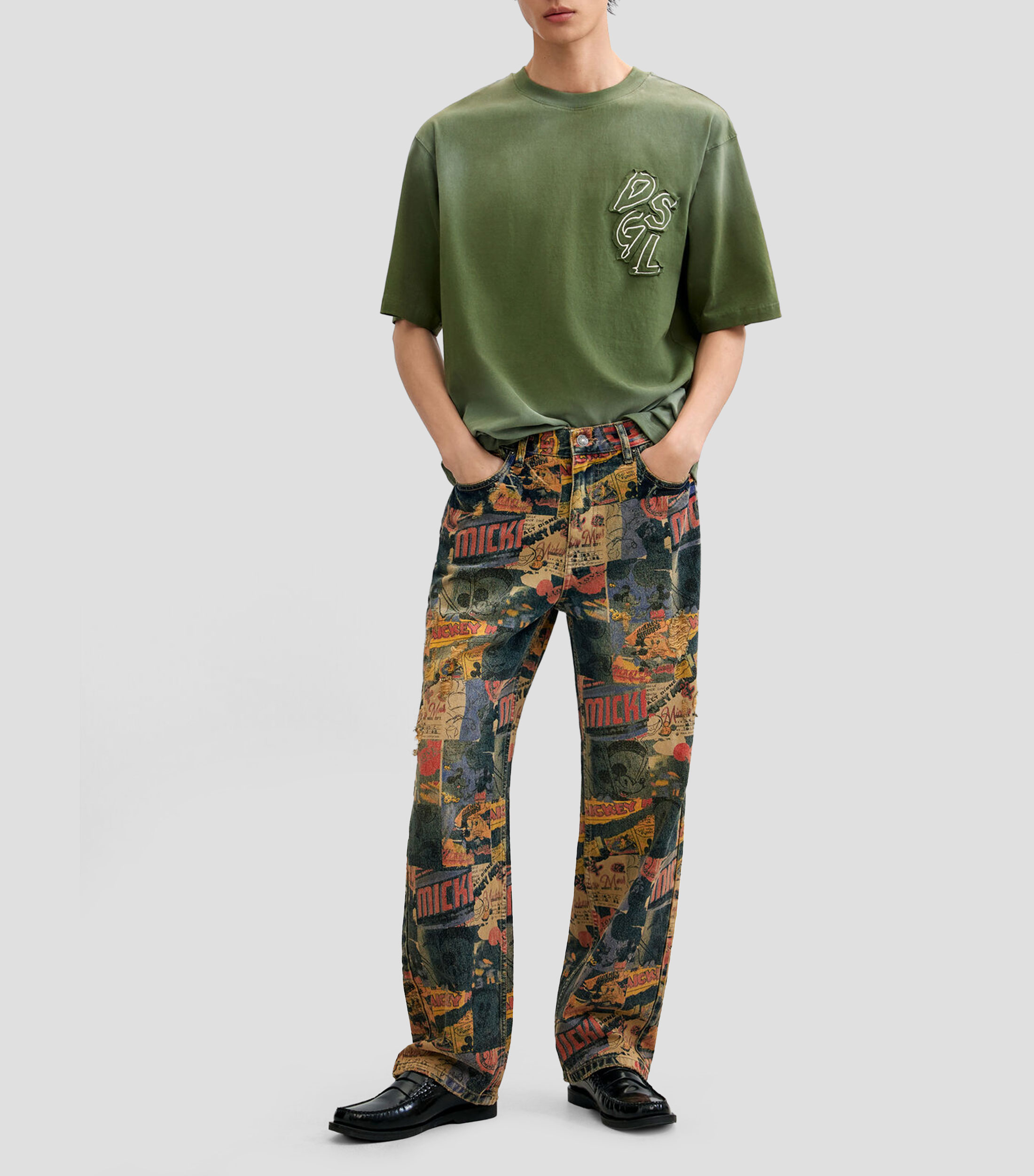 Jeans News Mickey recto Hombre