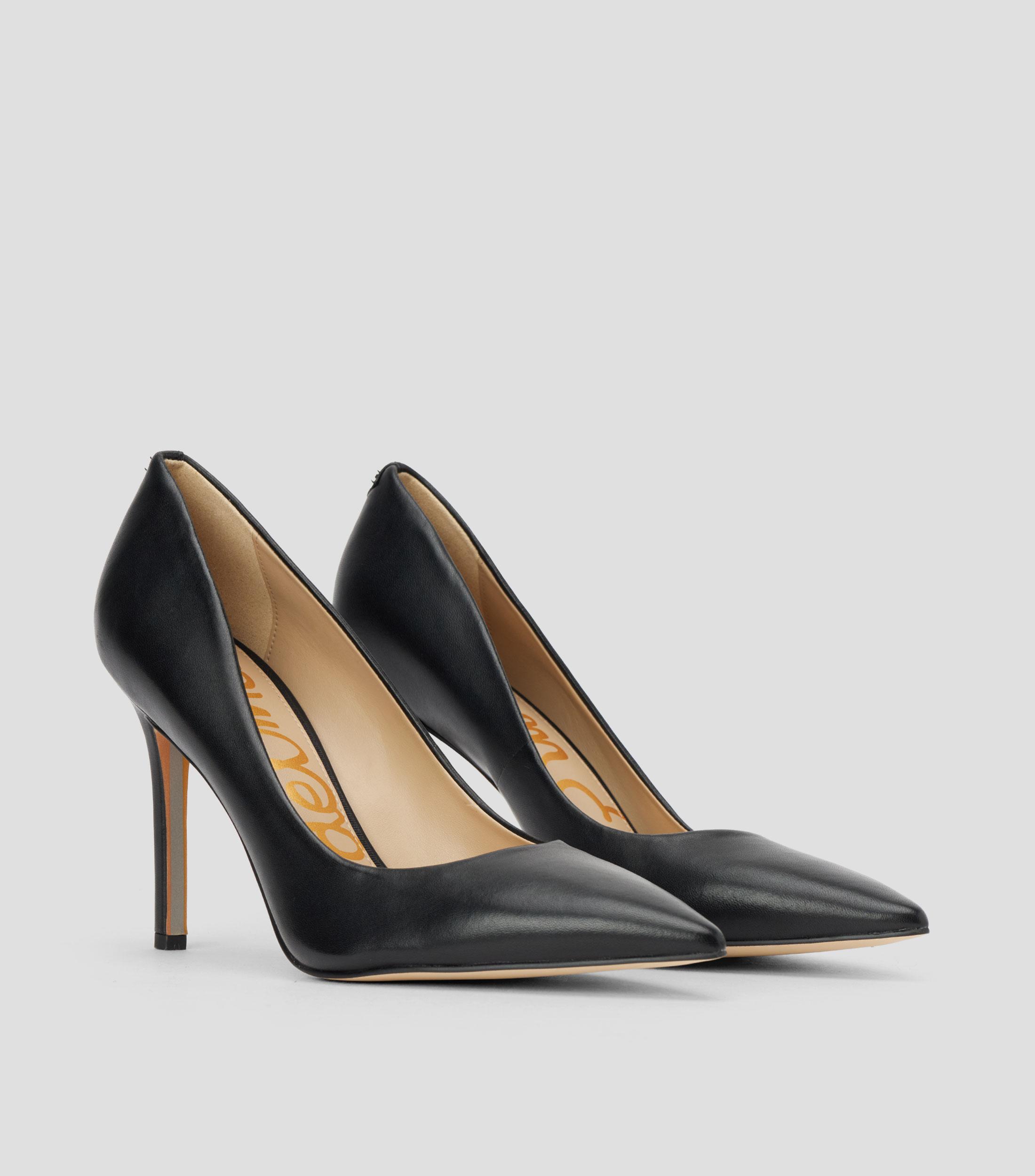 Zapatillas Pump de tacón alto de aguja negro Mujer