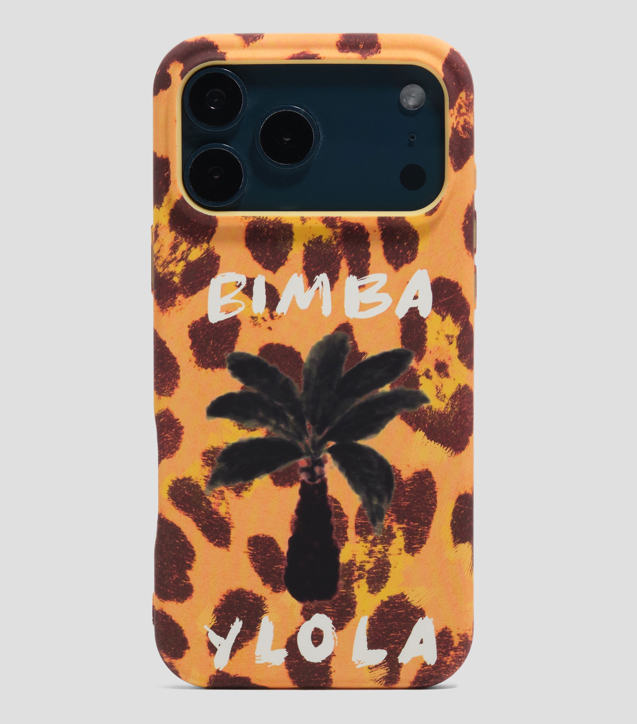 Funda rígida iPhone 17 Pro Max palmera amarilla