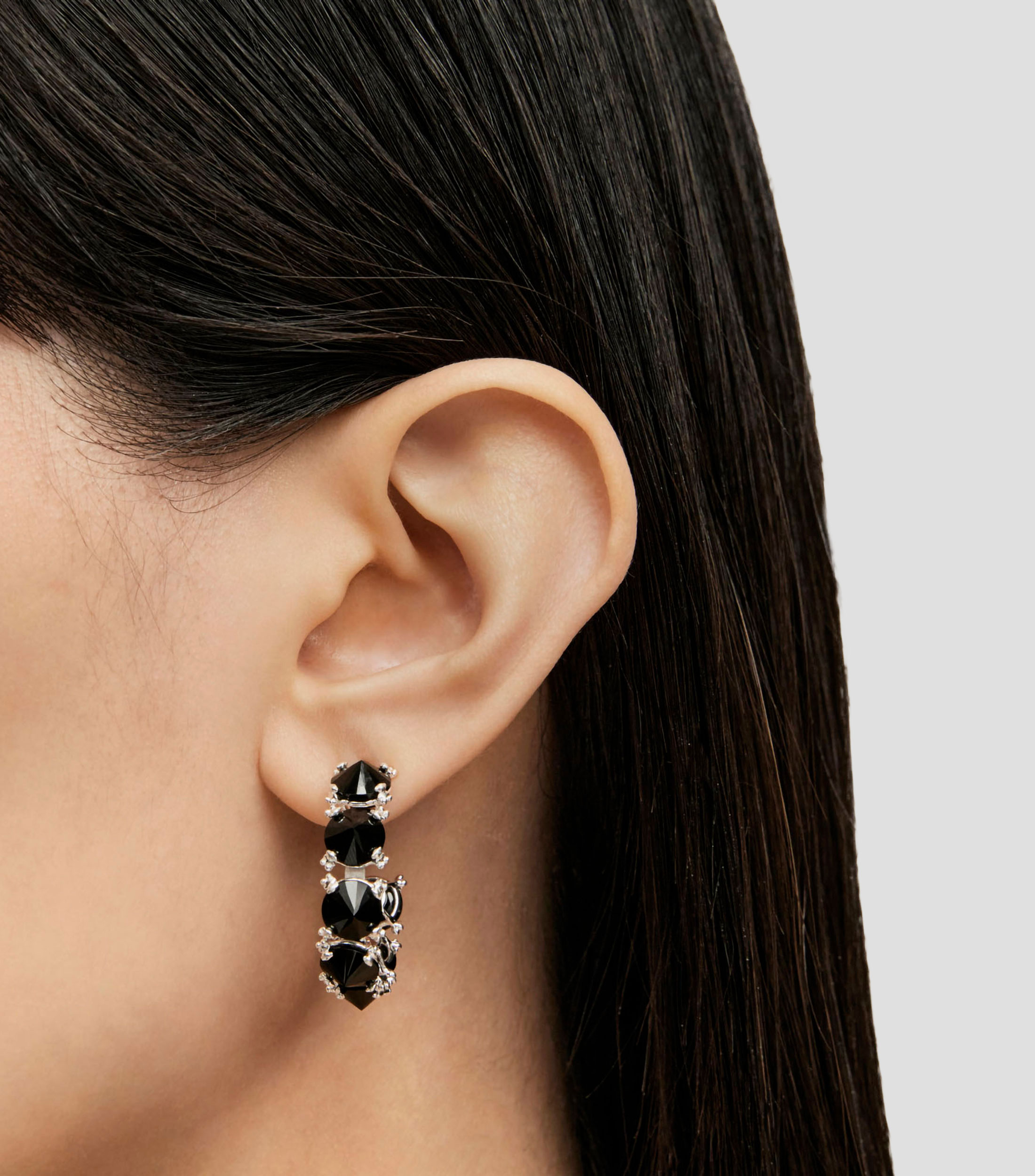Aretes en Plata .925 con Ónix Color Pills Mujer