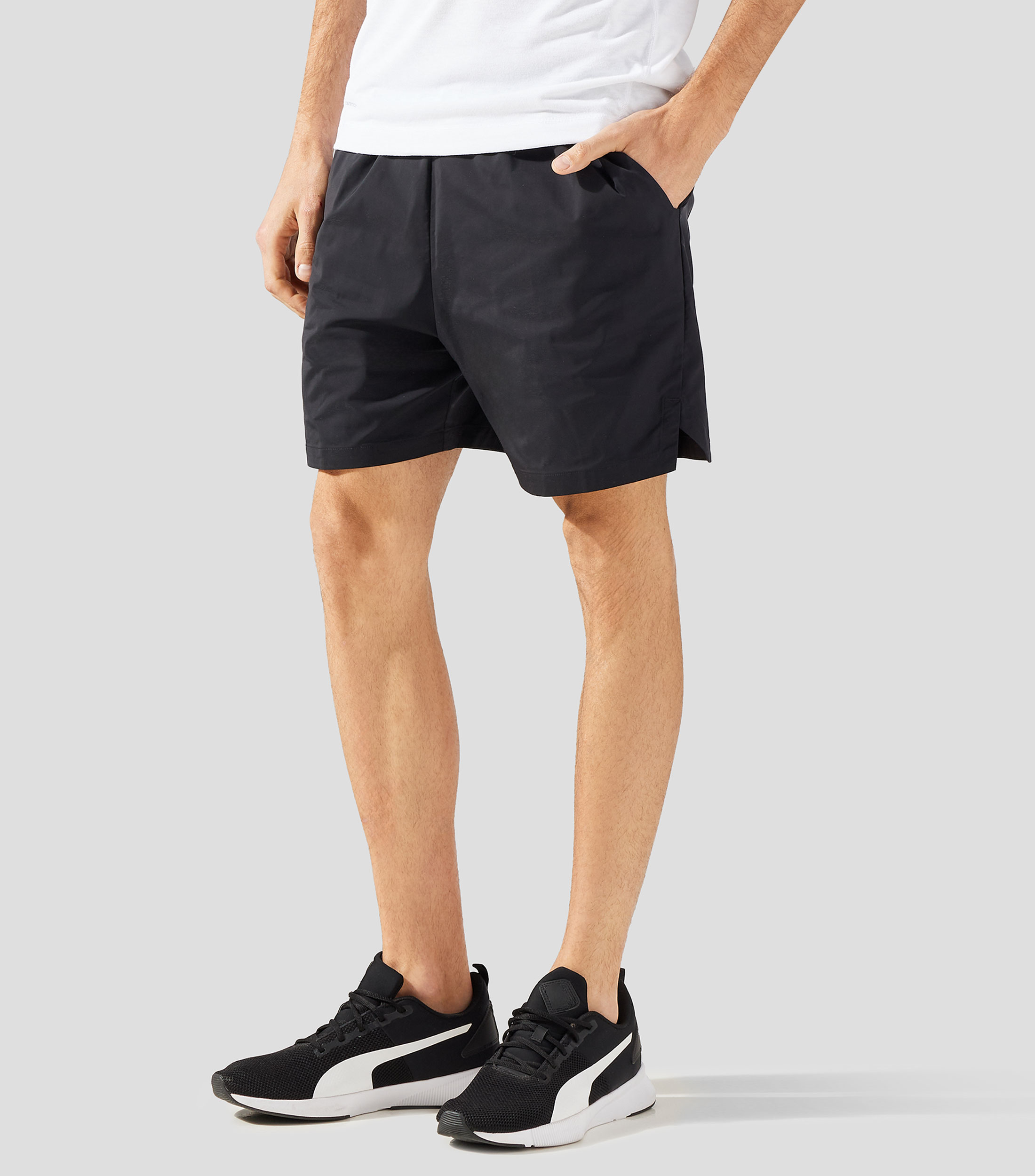 Short de entrenamiento liso Hombre