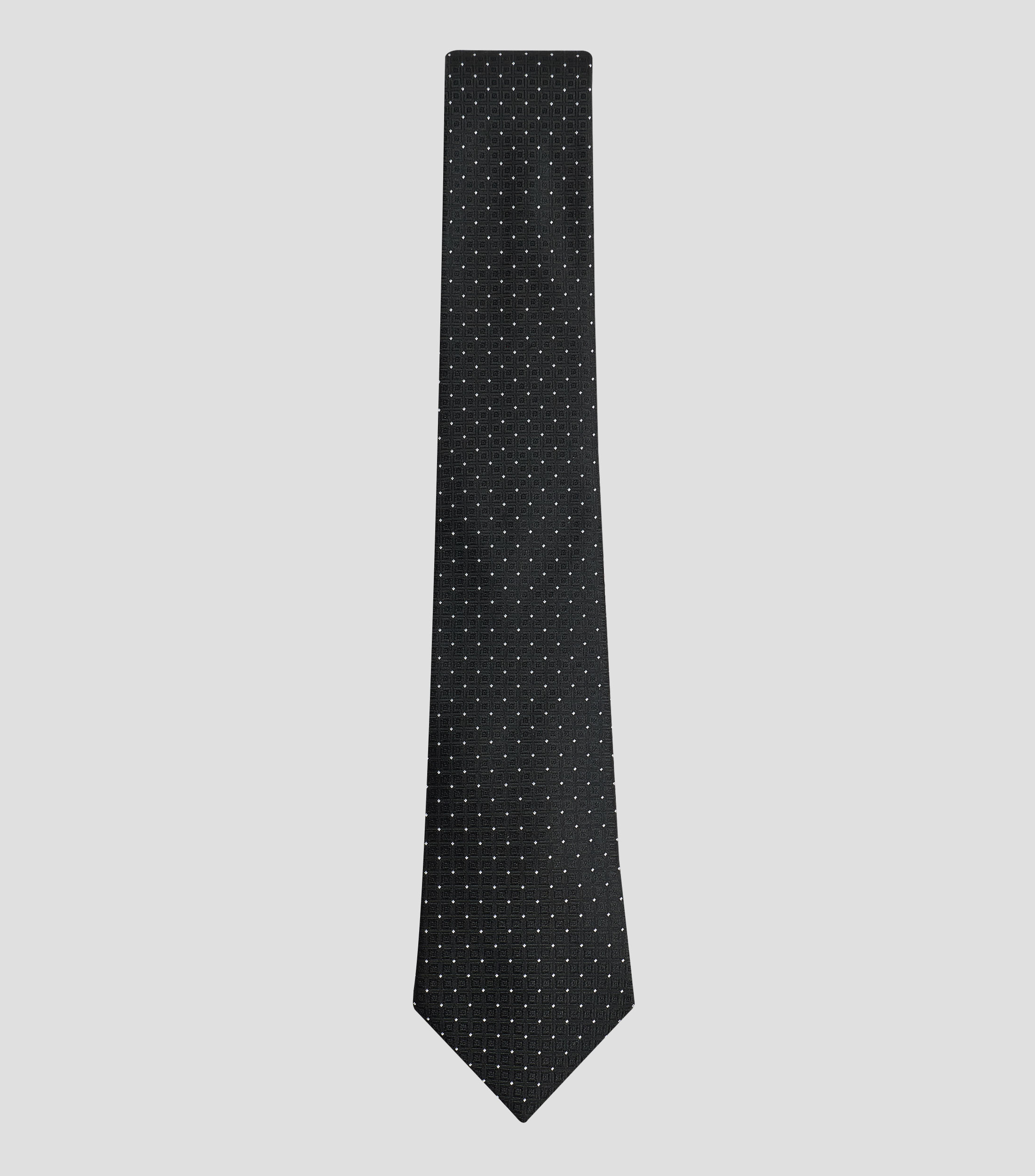 Corbata ancha con estampado de puntos