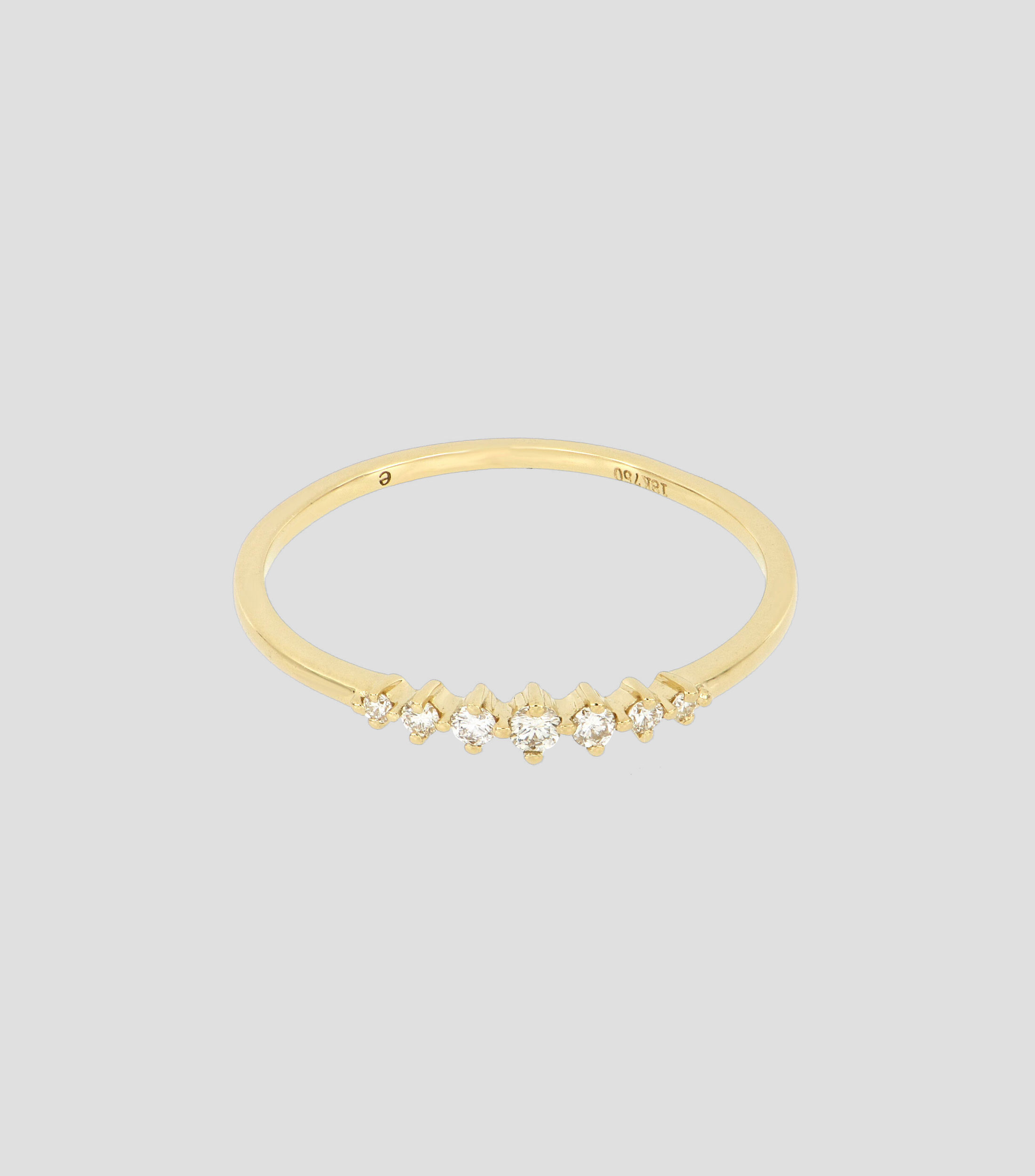 Anillo en oro 18 Kts con diamantes Mujer