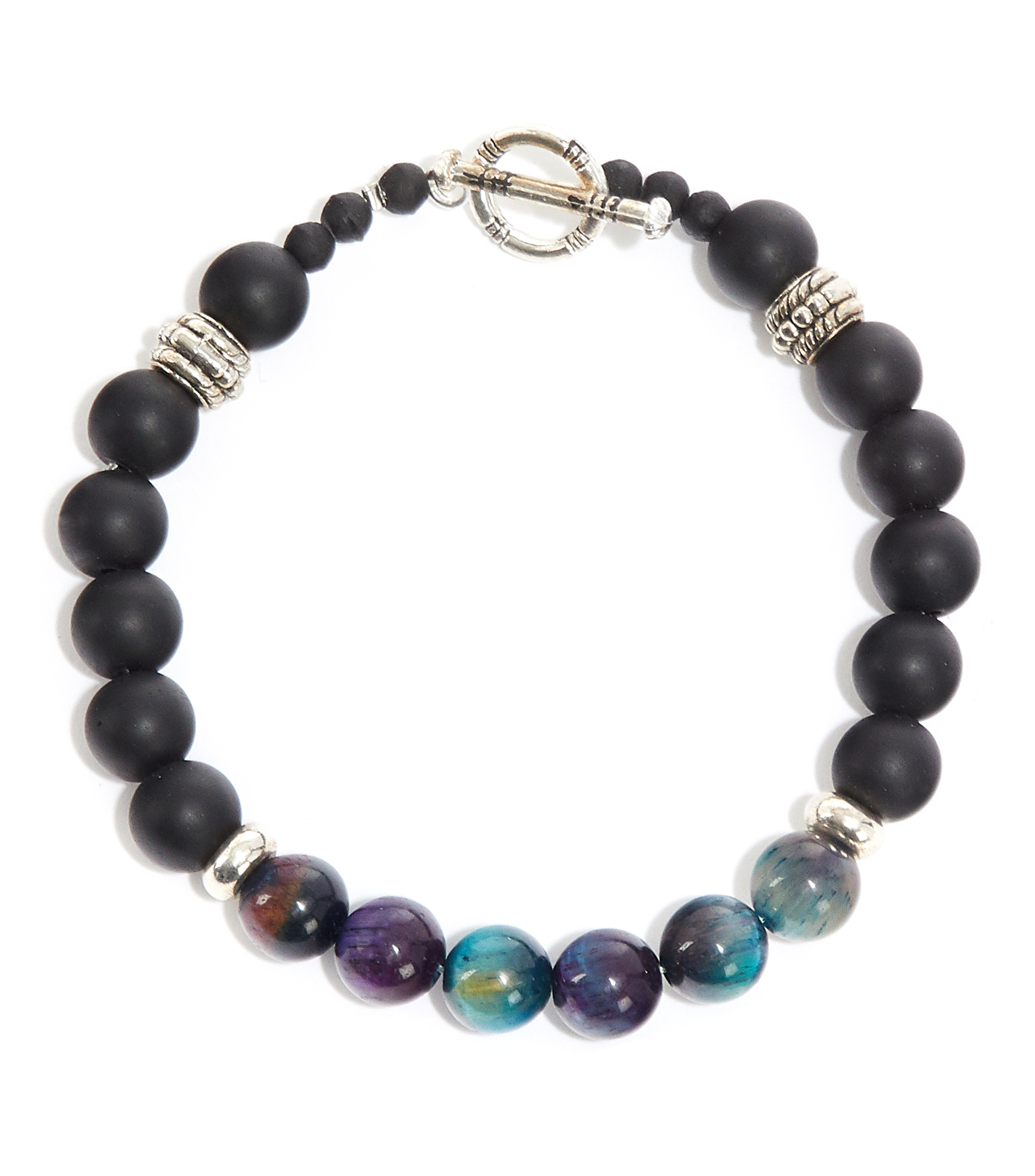 Pulsera Ojo de Tigre Multicolor Hombre