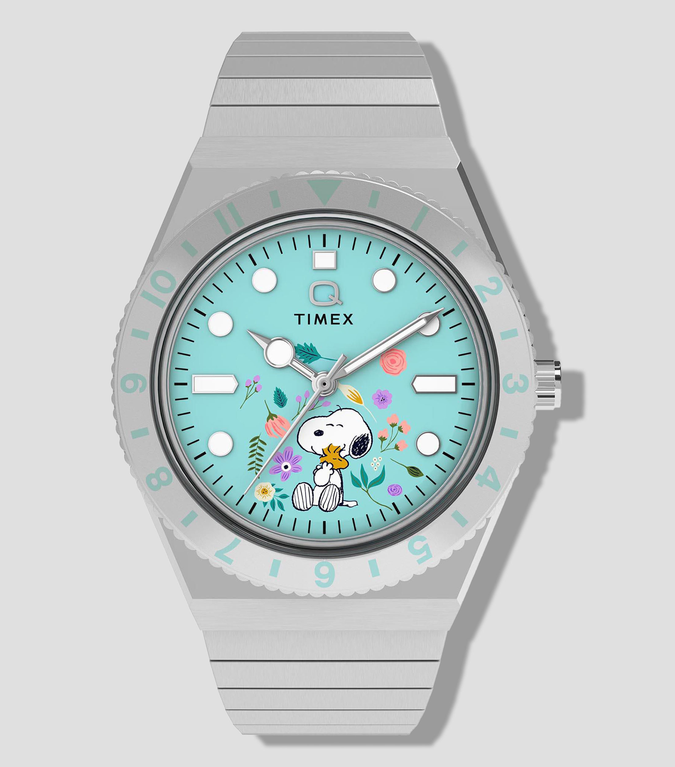 Reloj para Mujer Peanuts Q Flowers casual plateado
