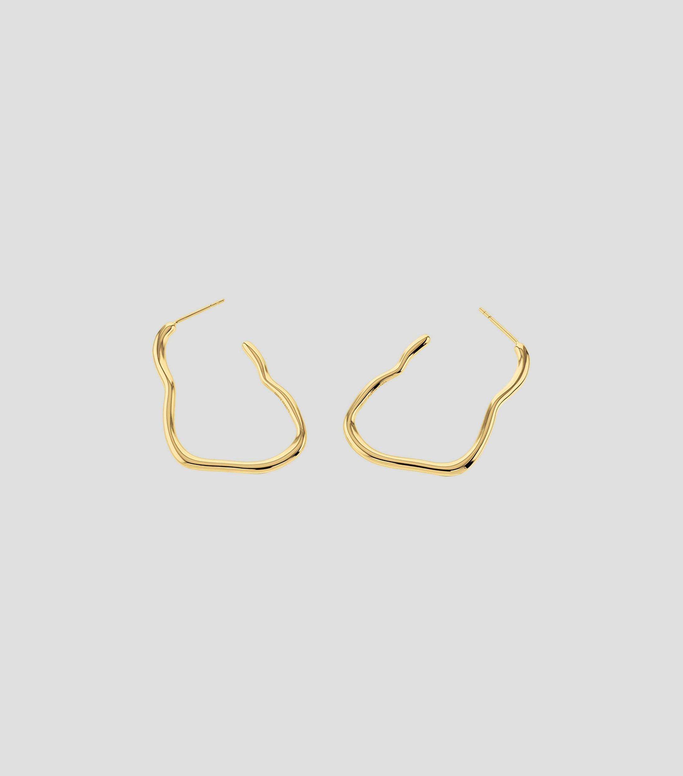 Aretes en plata Ayri Molten irregulares Mujer