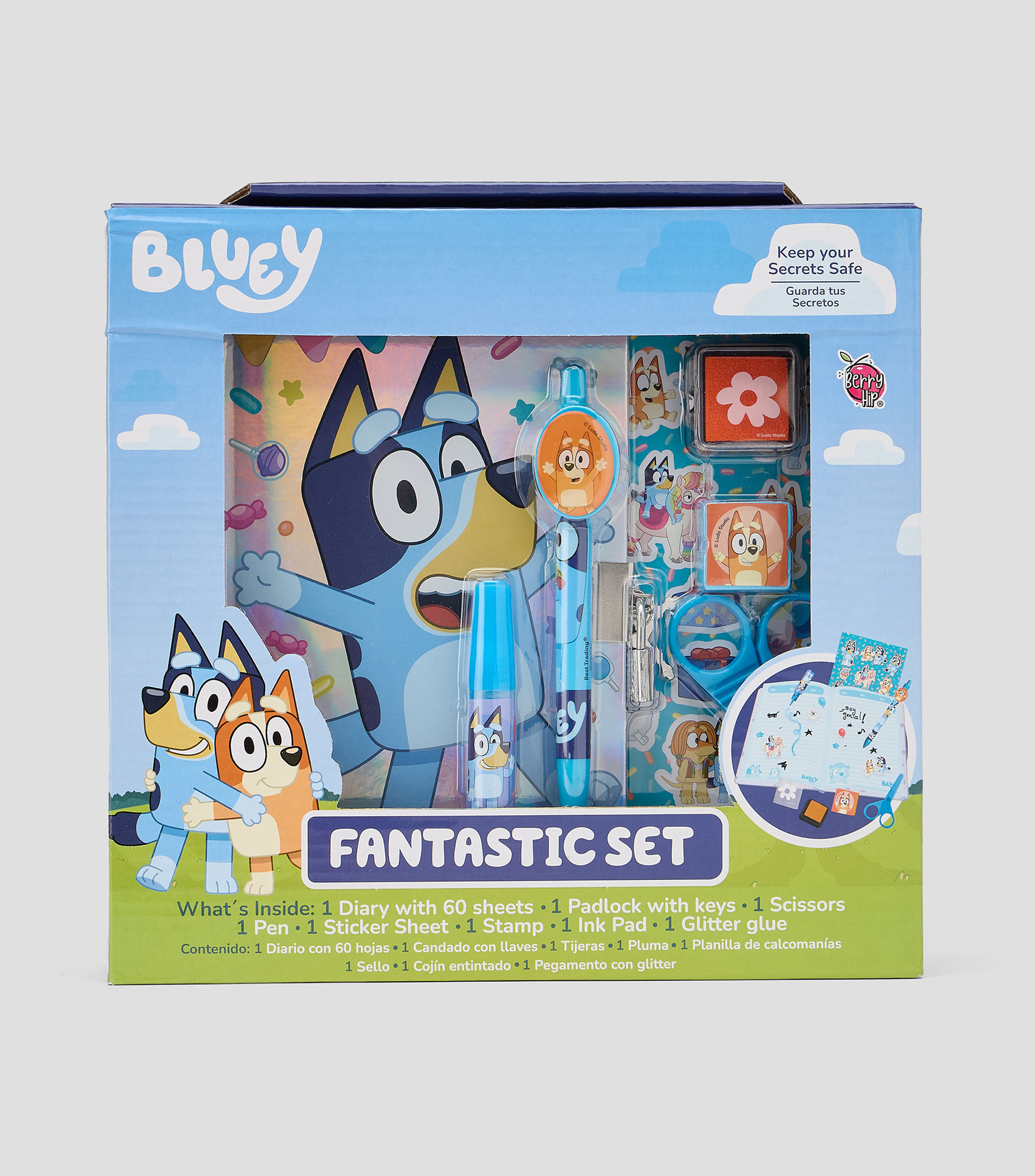 Diario con accesorios Bluey