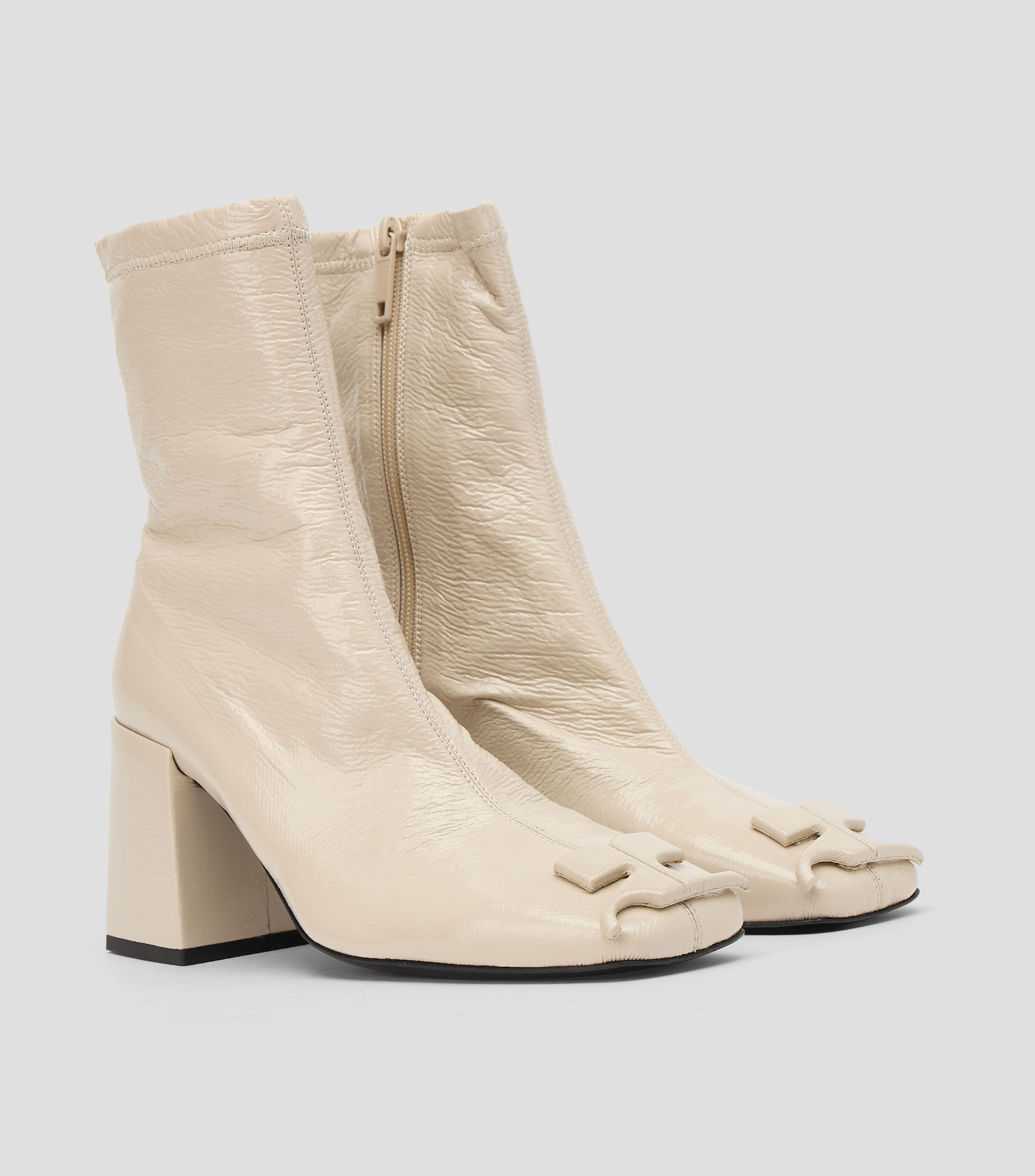 Botas combat media Reedition con tacón medio cuadrado Mujer