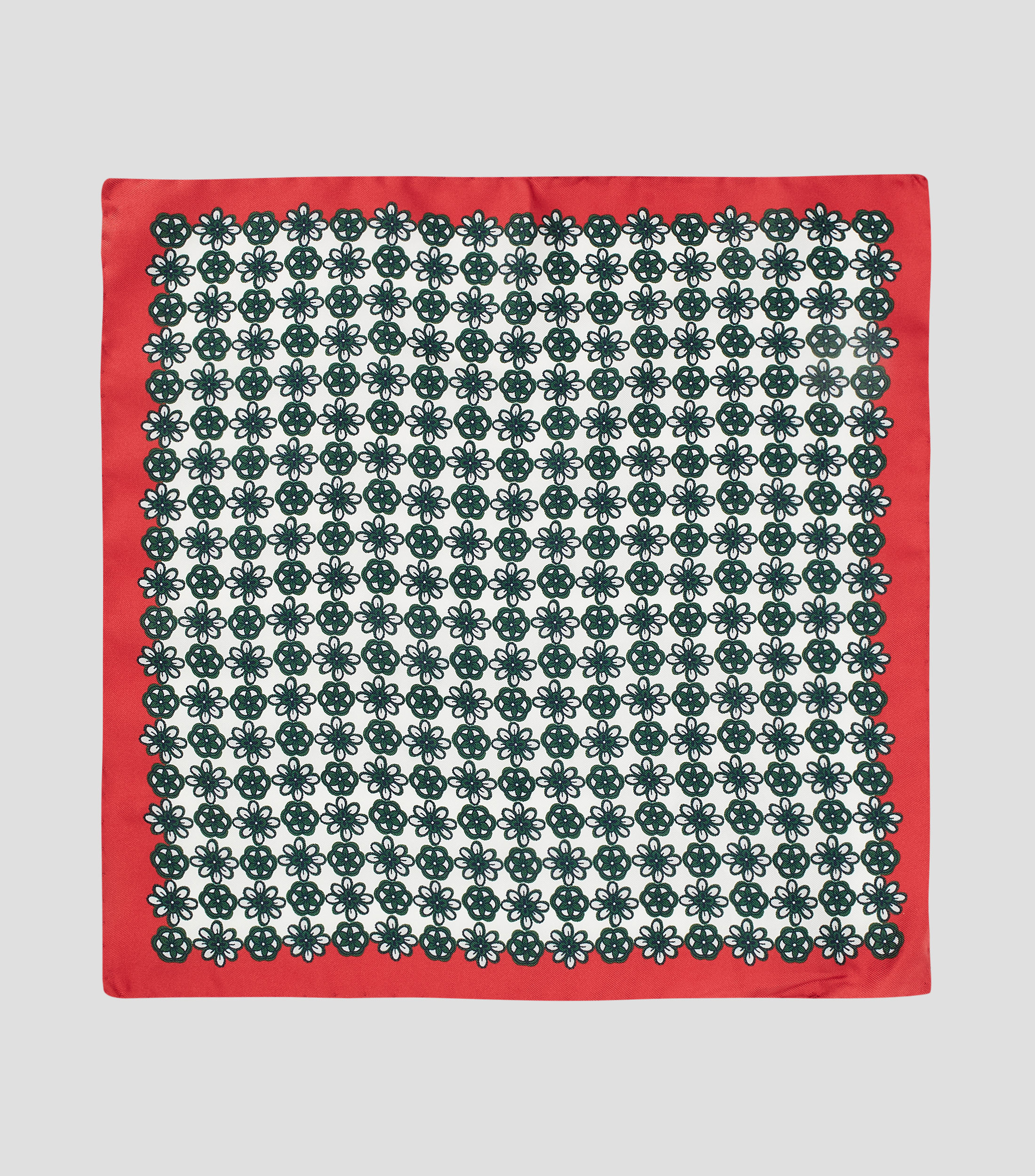 Pañuelo en seda multicolor estampado Hombre