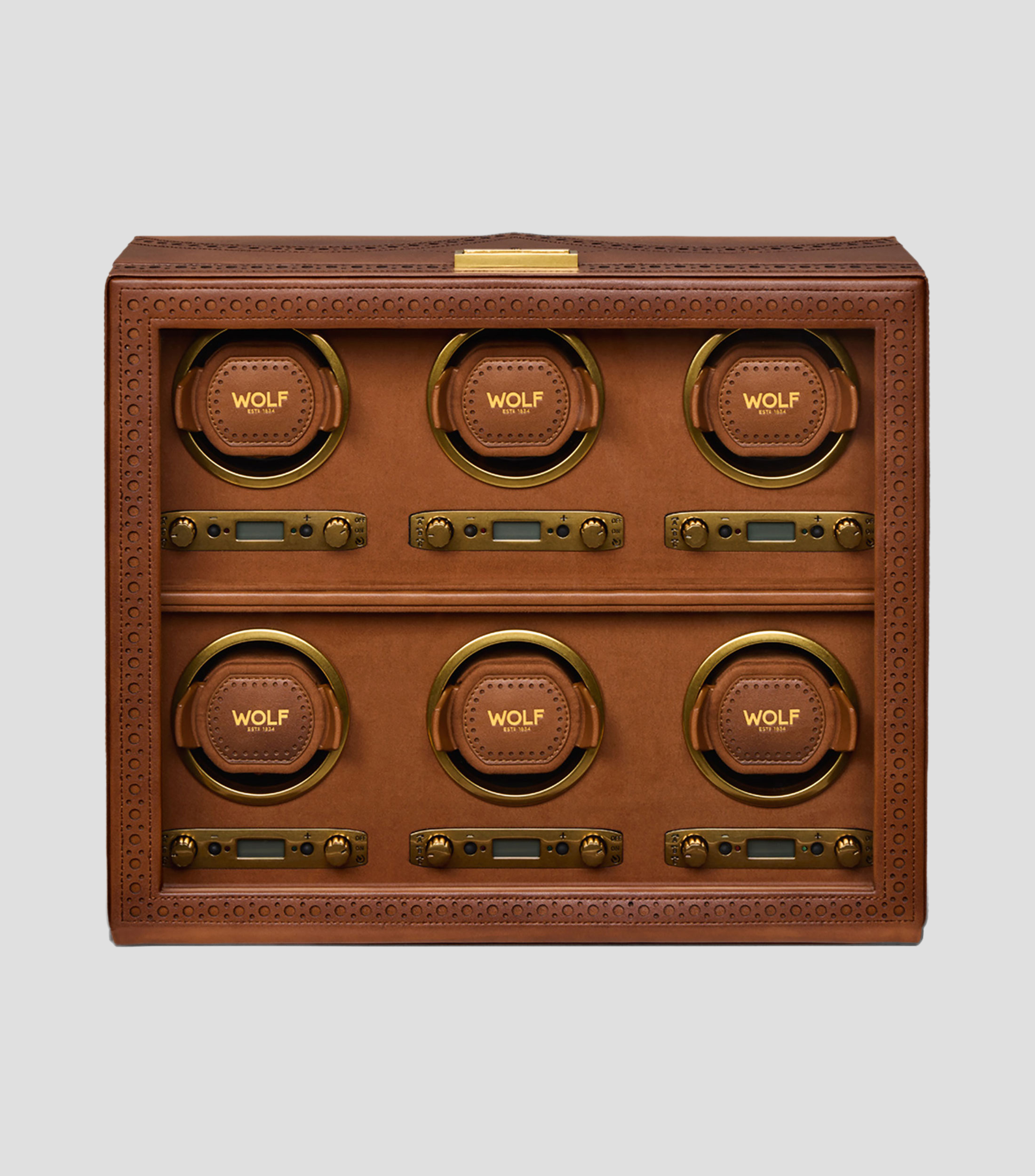 Estuche para relojes automáticos Brogue Hombre