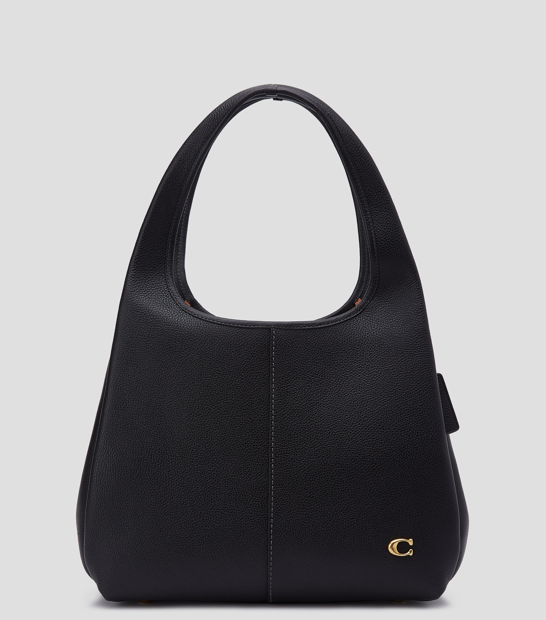 Bolsa hobo negro en piel Hadley liso Mujer