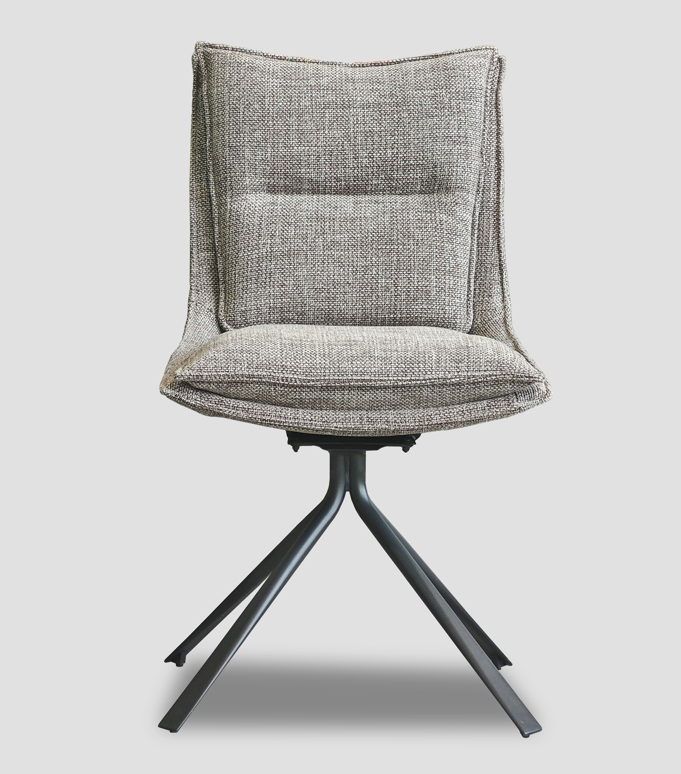 Silla Puccini de textil gris