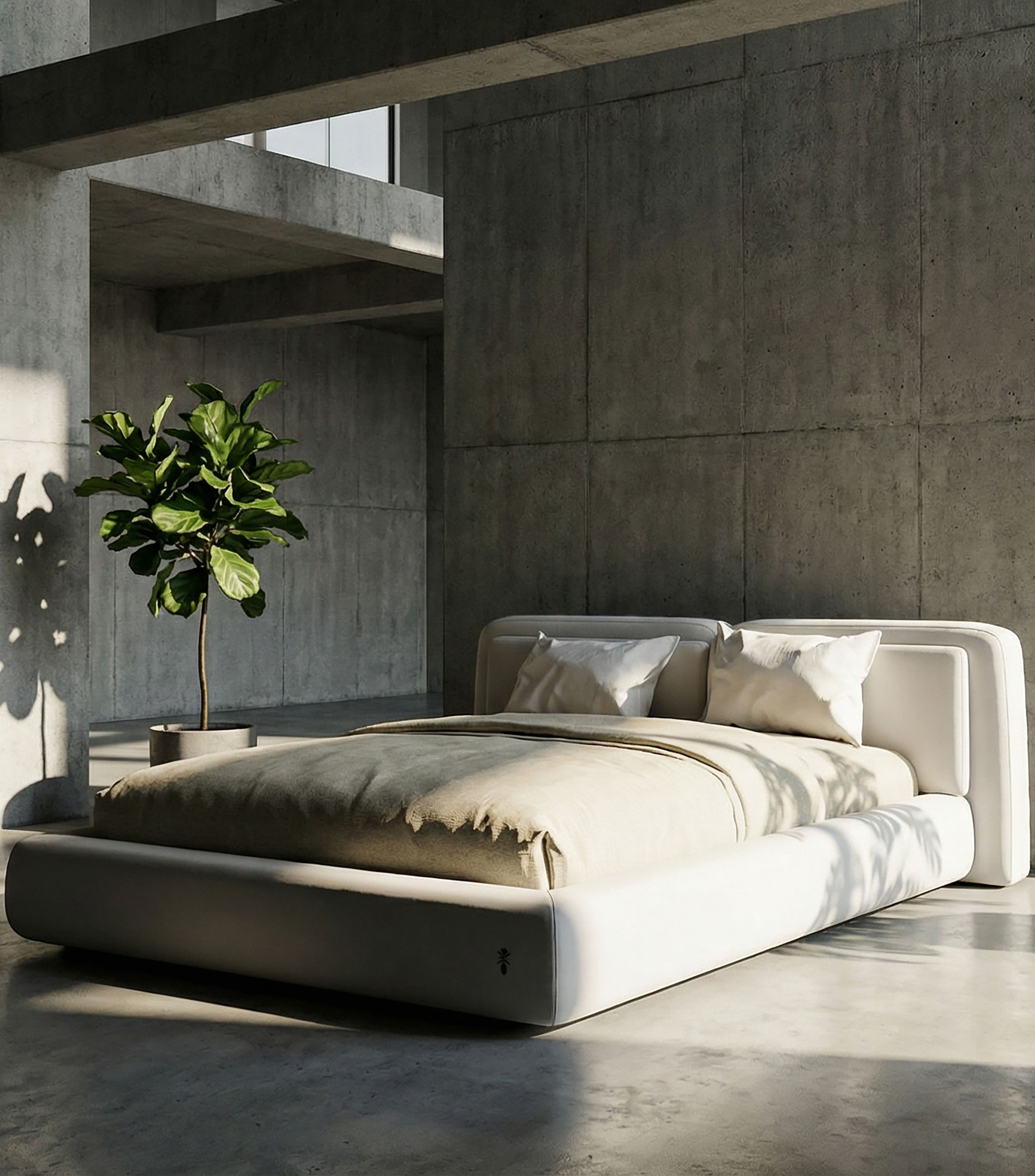Cama King Size Elements en tela