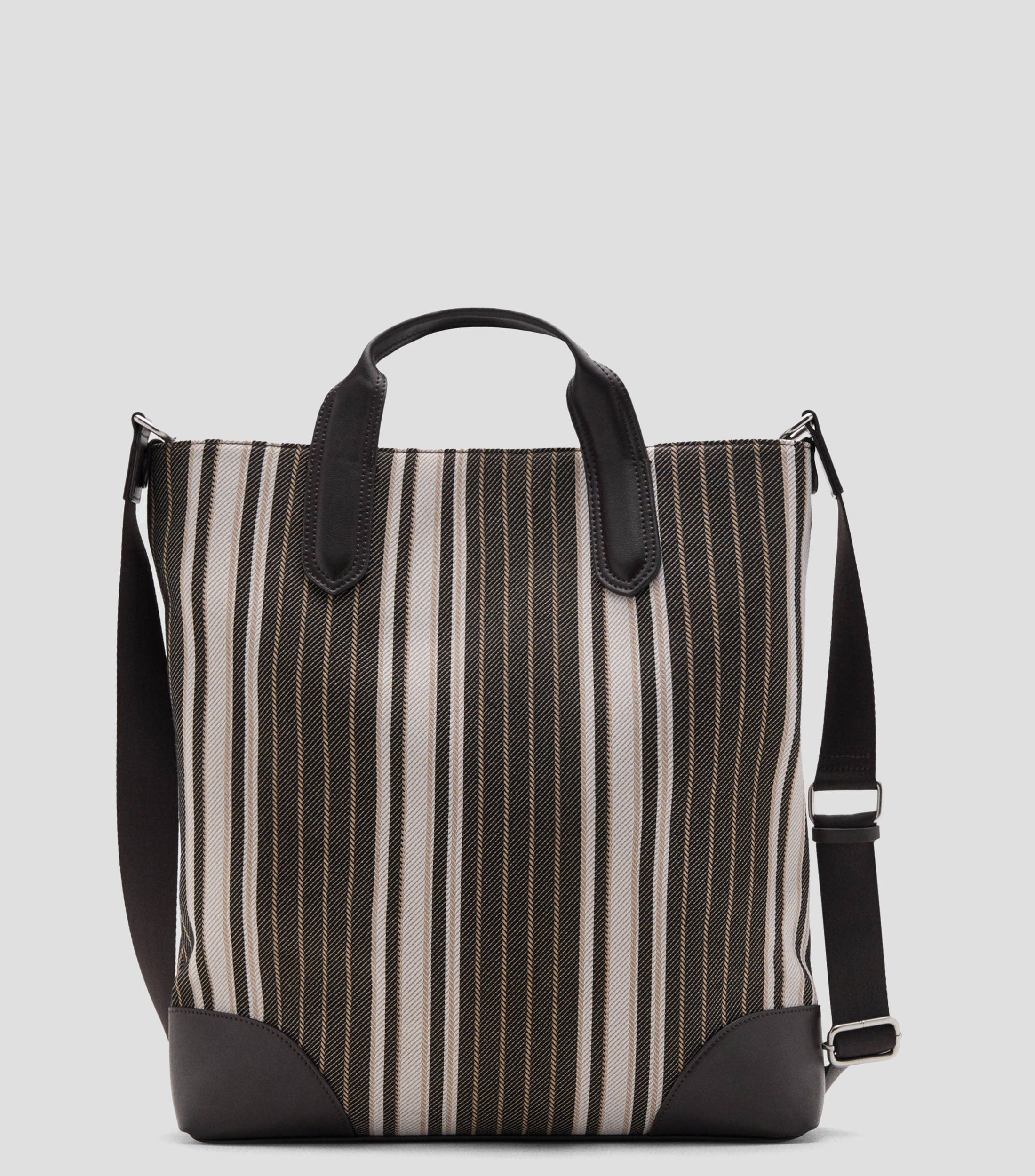 Bolso Tote con rayas Hombre