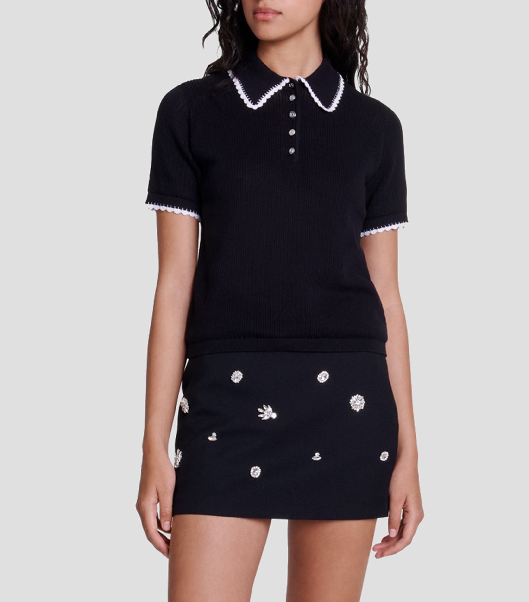 Playera Tipo Polo Maja Linea