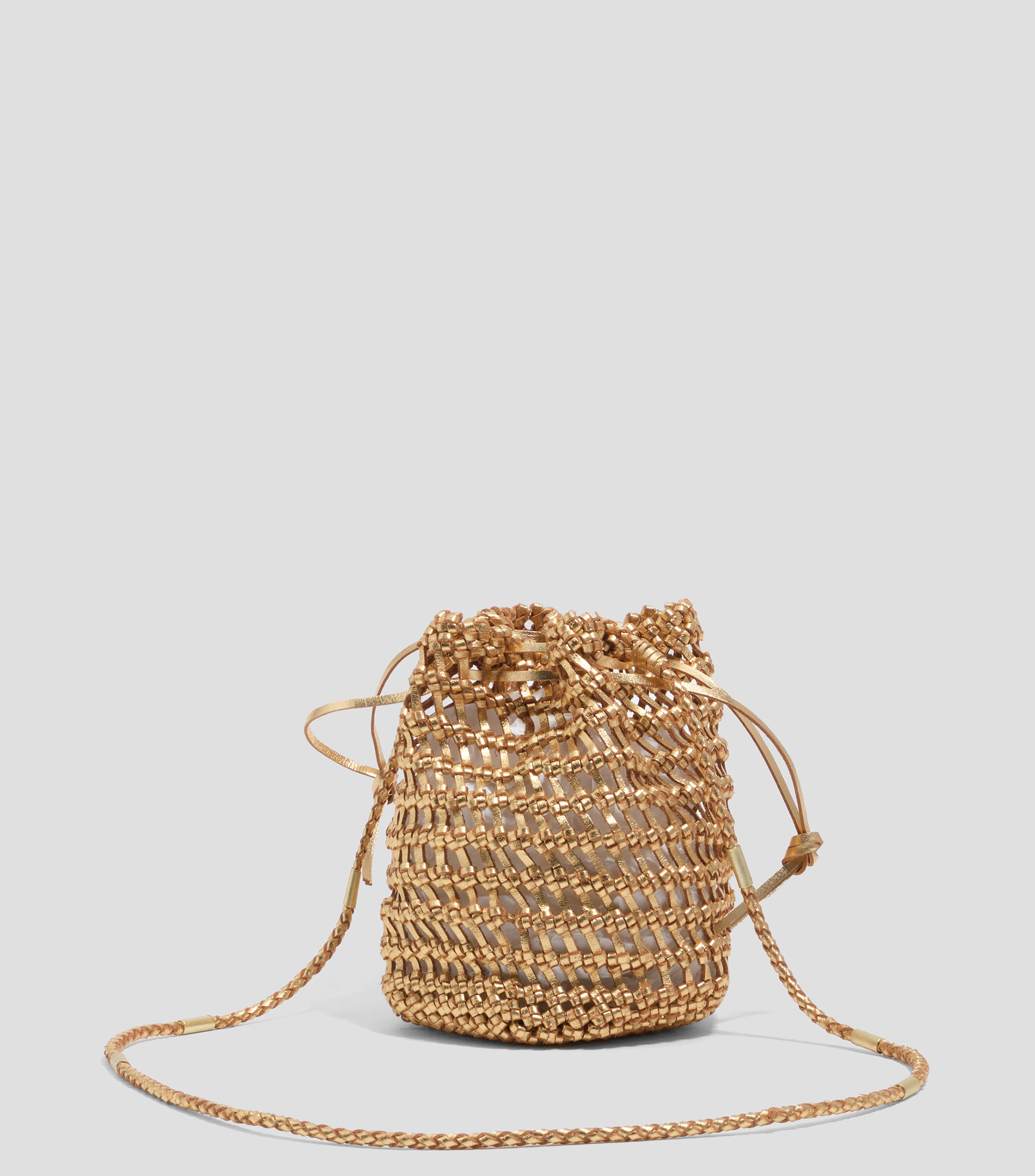 Bolsa crossbody en piel lisa Mujer