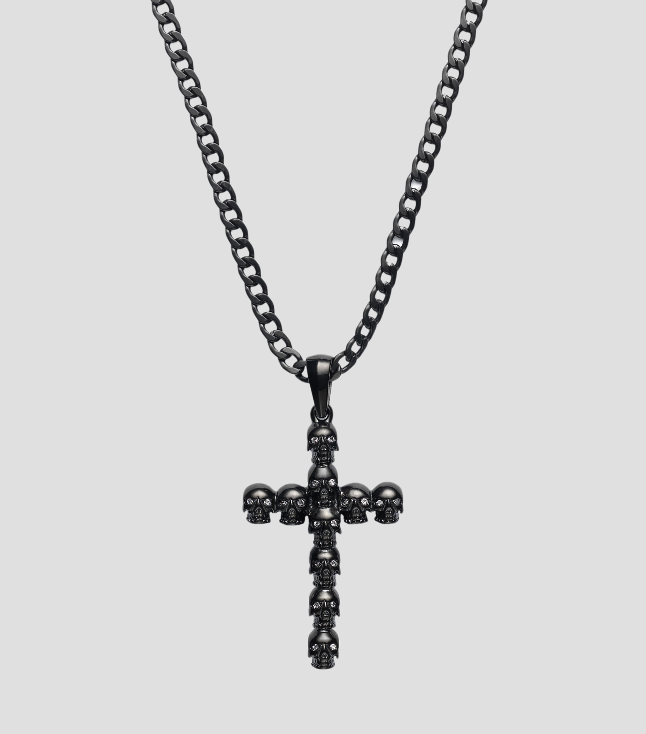 Collar con cruz Hombre