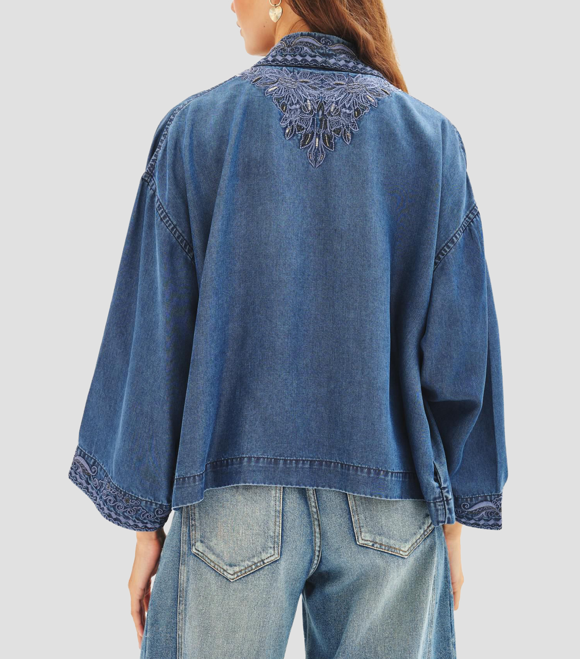 Kimono corto fantasía Mujer