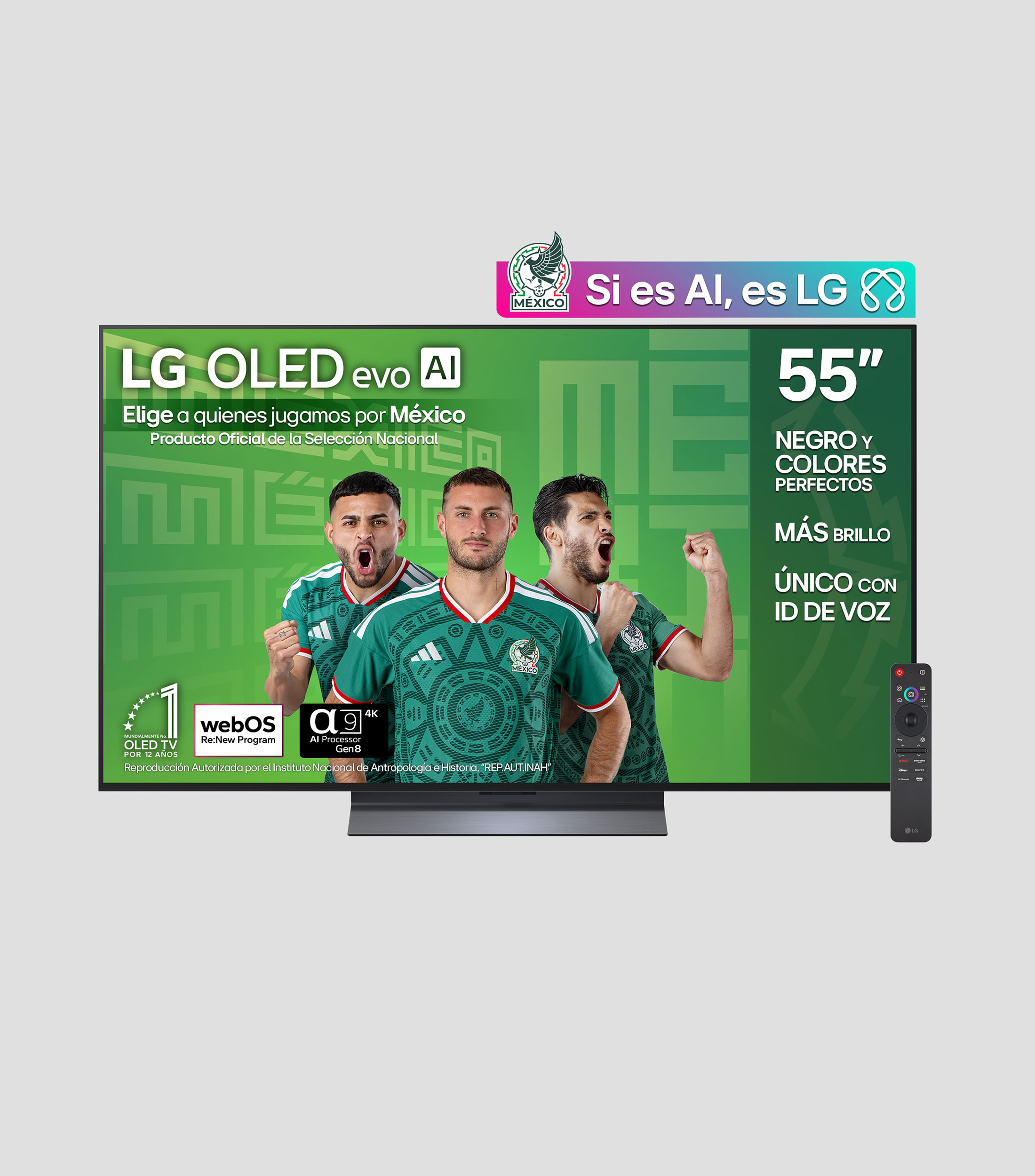 Pantalla 55 Pulgadas Plana OLED Evo AI C5 4K SMART TV 2025