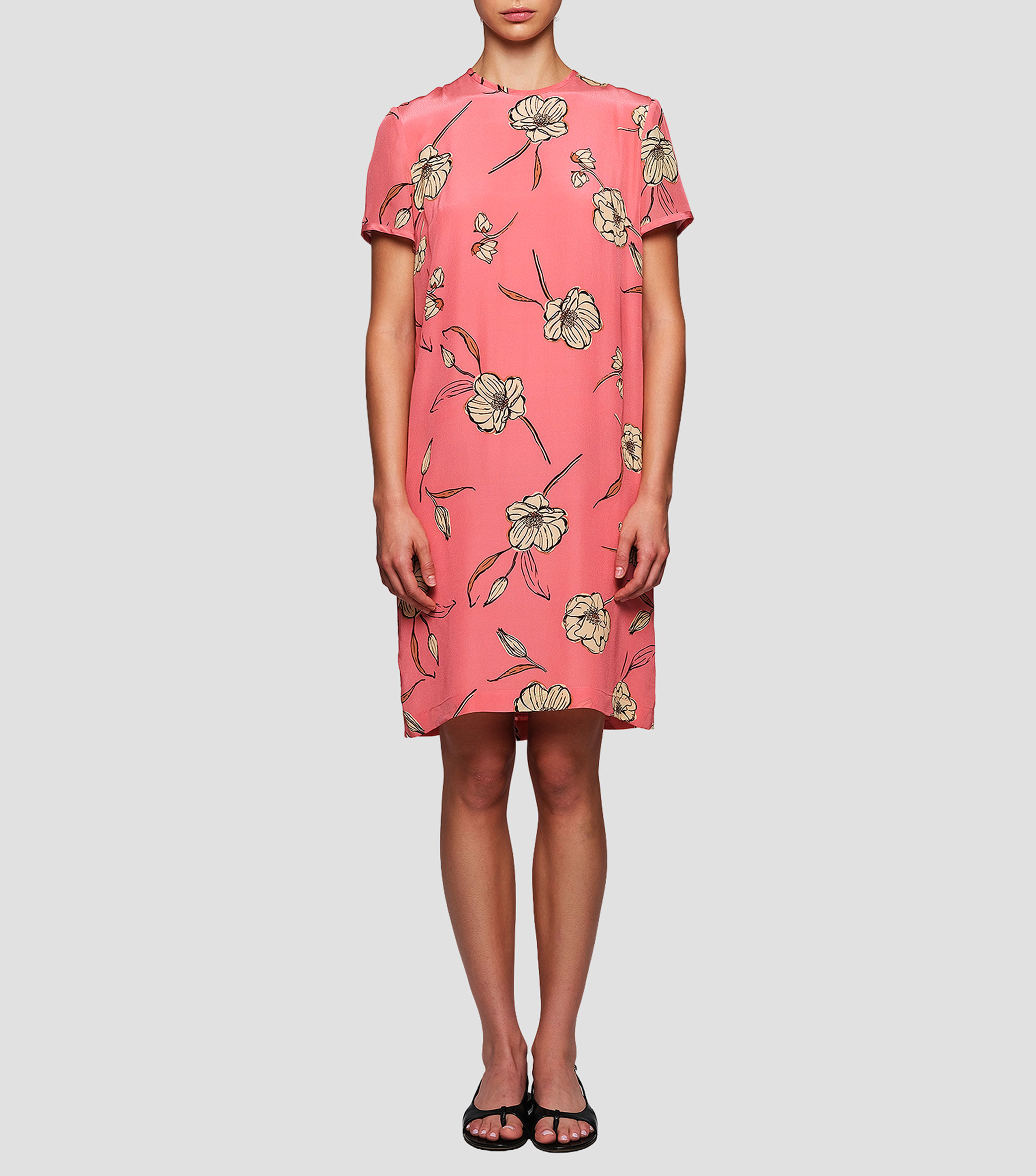 Vestido corto estampado Mujer