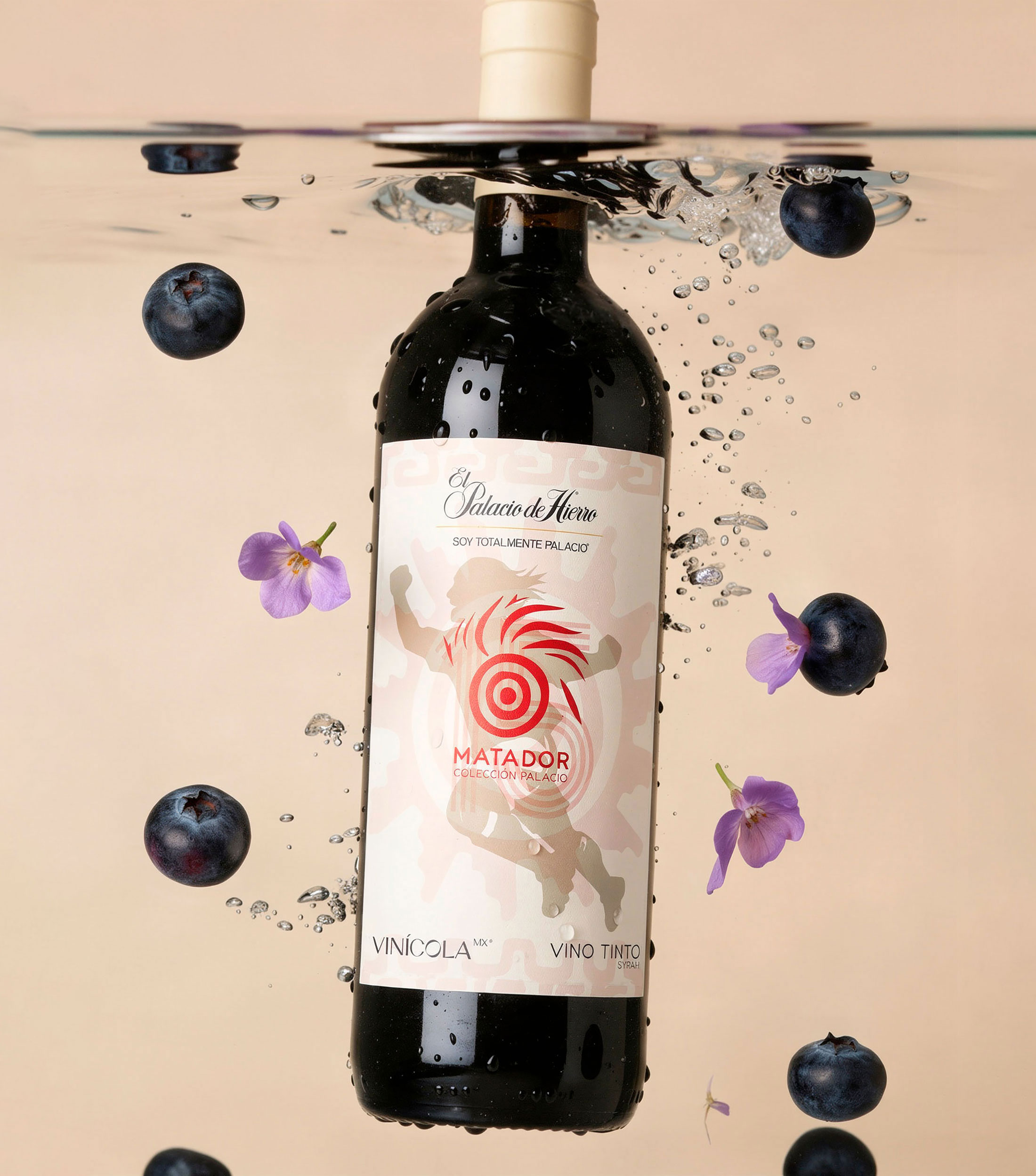 Vino tinto Syrah Matador Colección Palacio, México, 750 ml