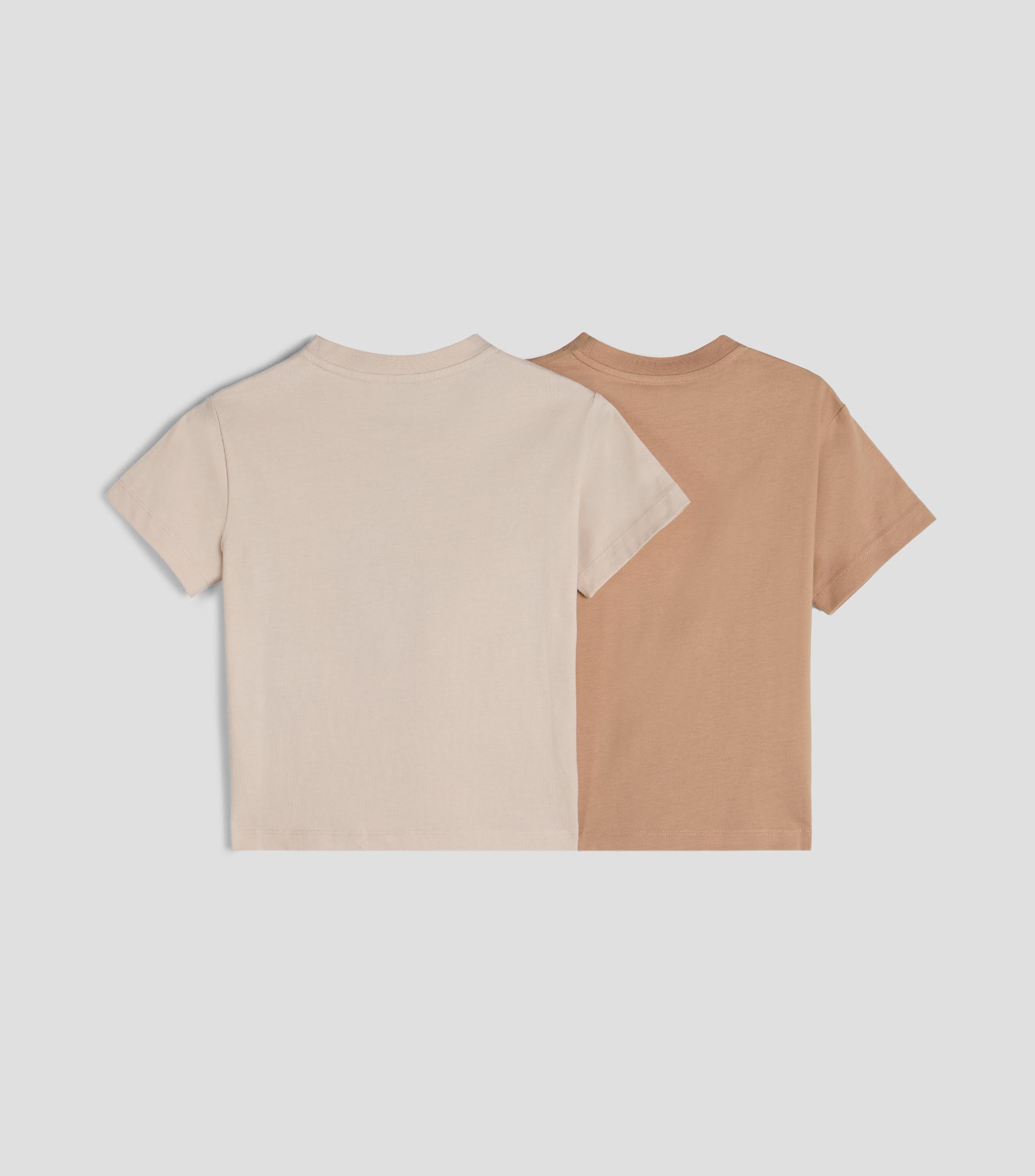 Set 2 playeras de cuello redondo con manga corta estampado Niño
