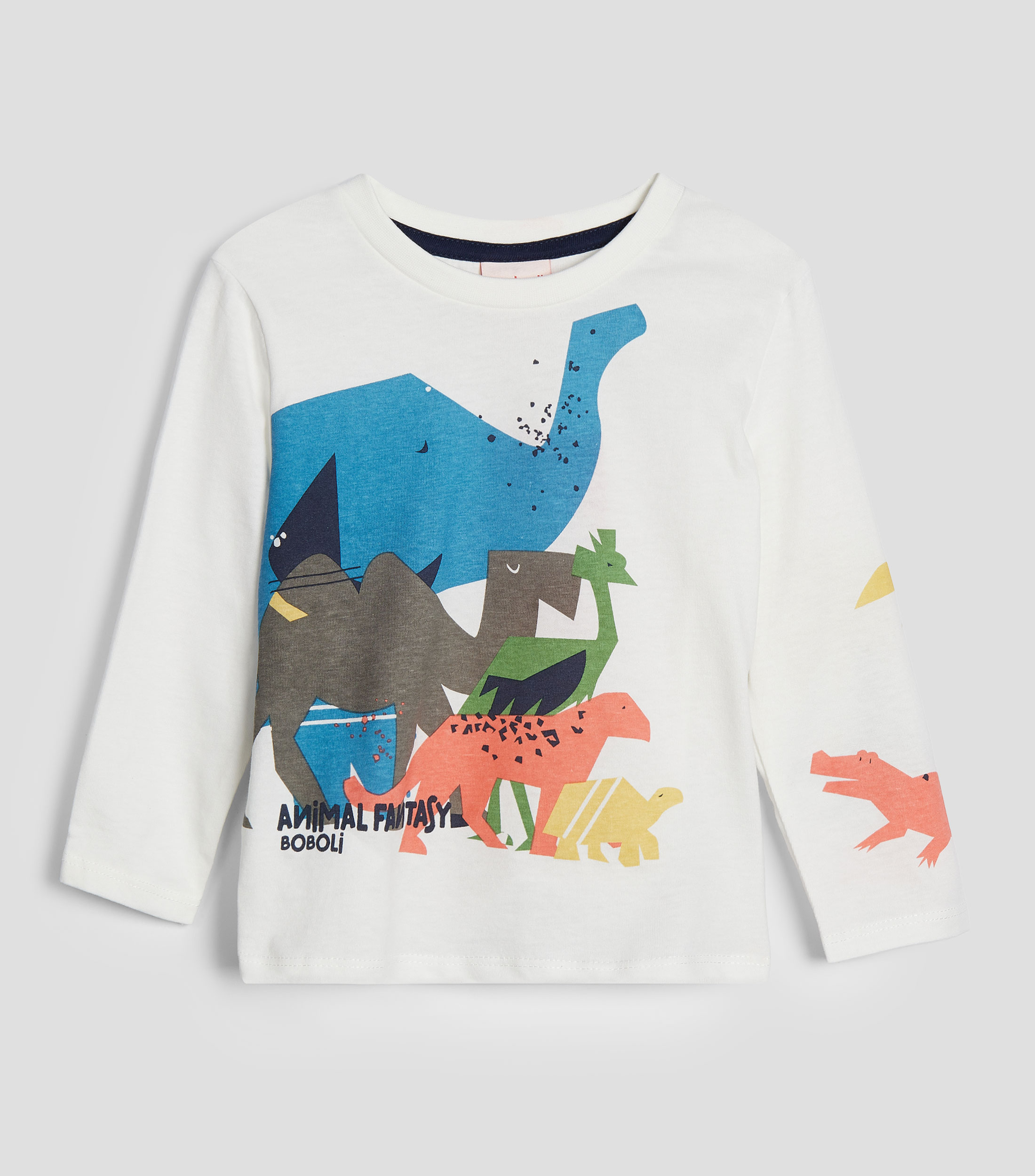 Playera cuello redondo manga larga Bebe