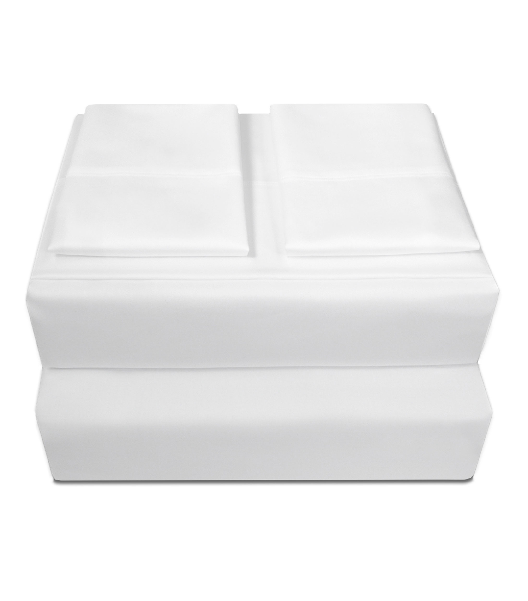 Juego de sábanas King Size en algodón Blanco
