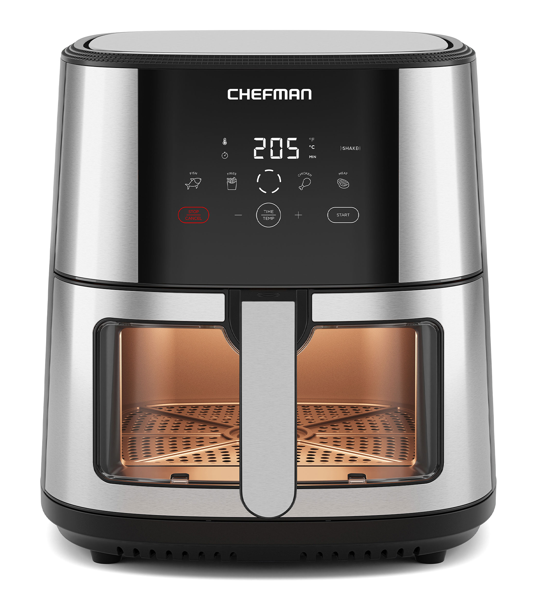 Chefman Freidora de Aire Acero de 7.5 L con panel digital con funciones