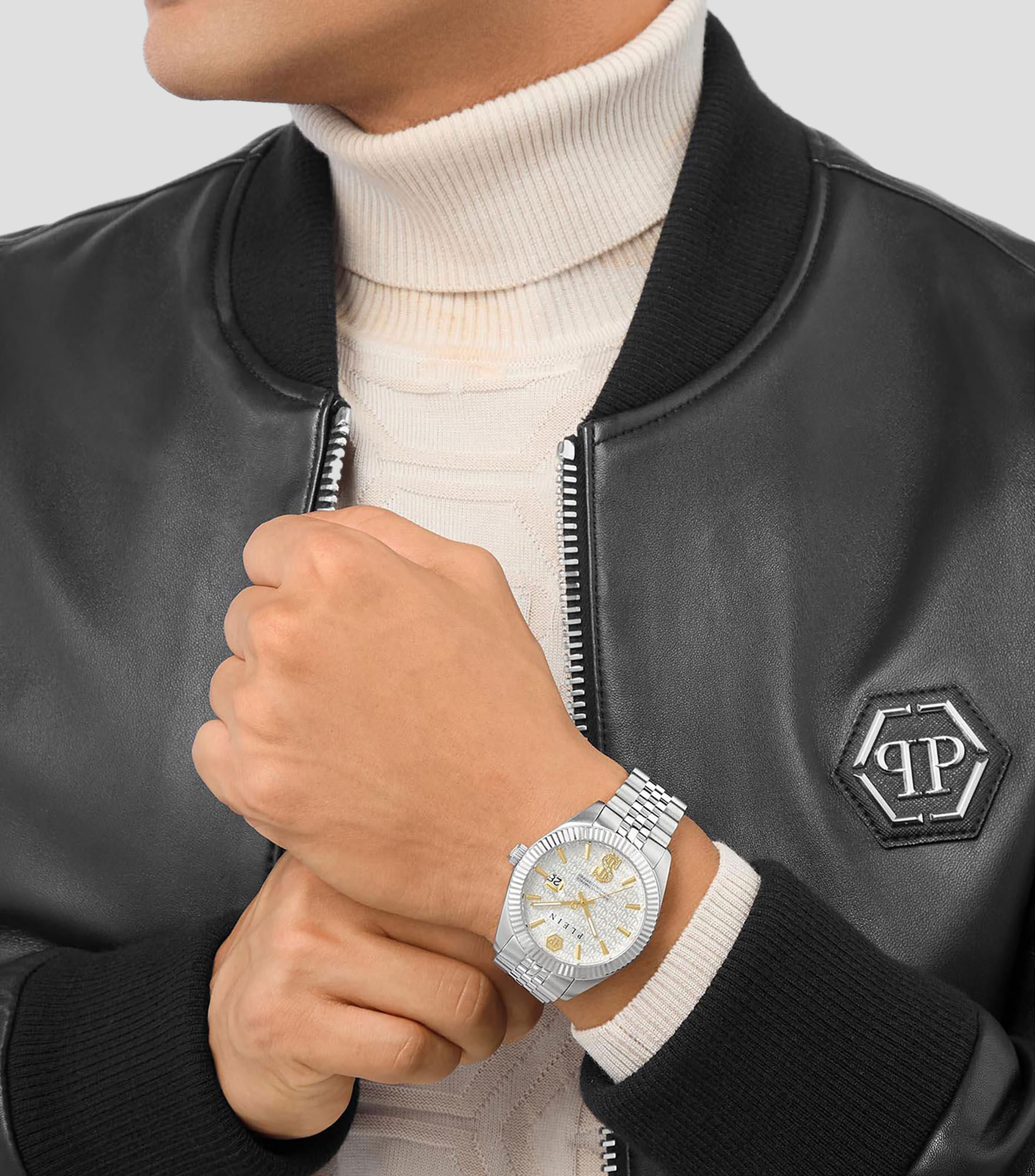 Reloj para hombre Date Superlative Casual, Plateado