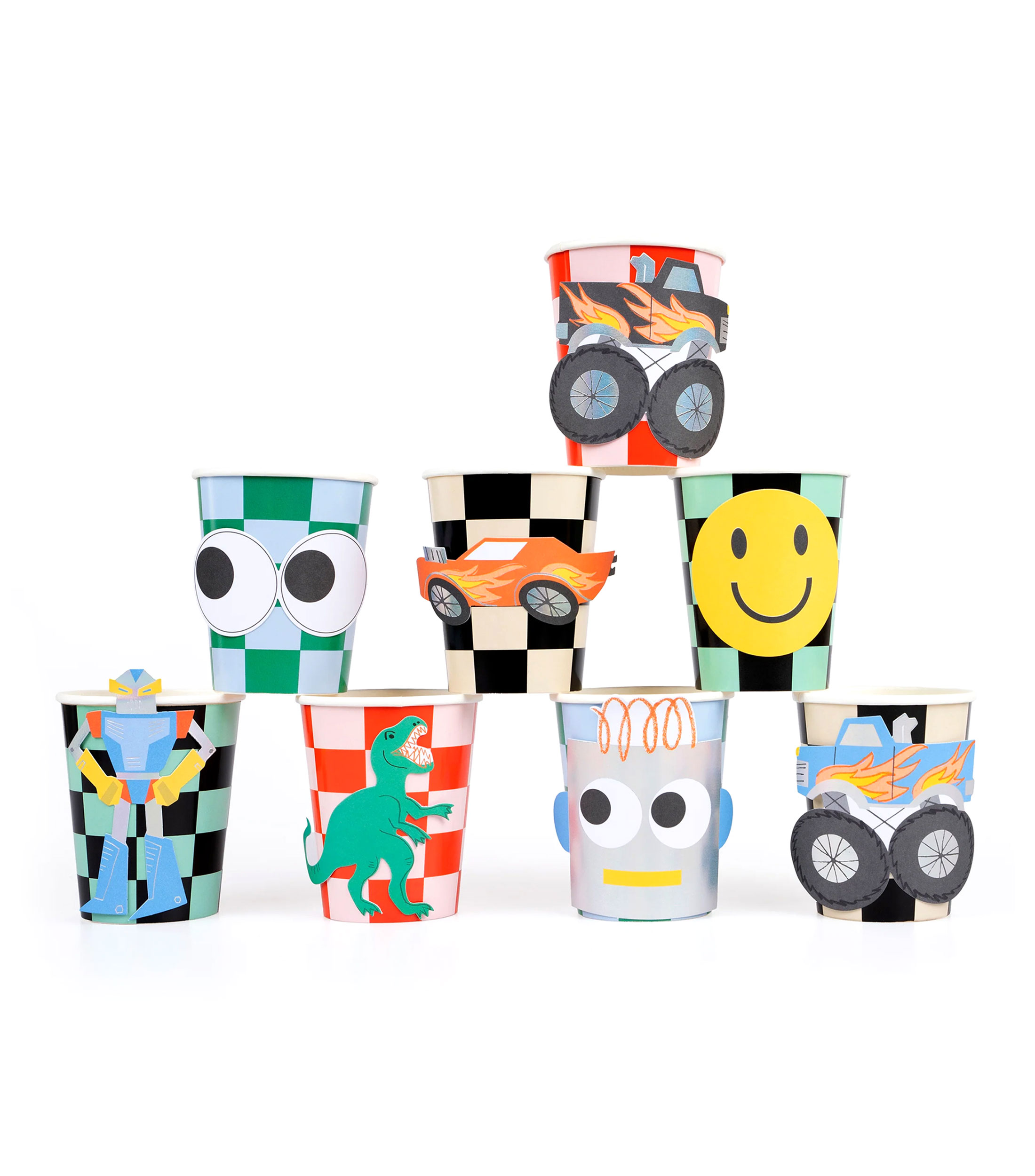 Set 8 vasos de papel Toybox Icon