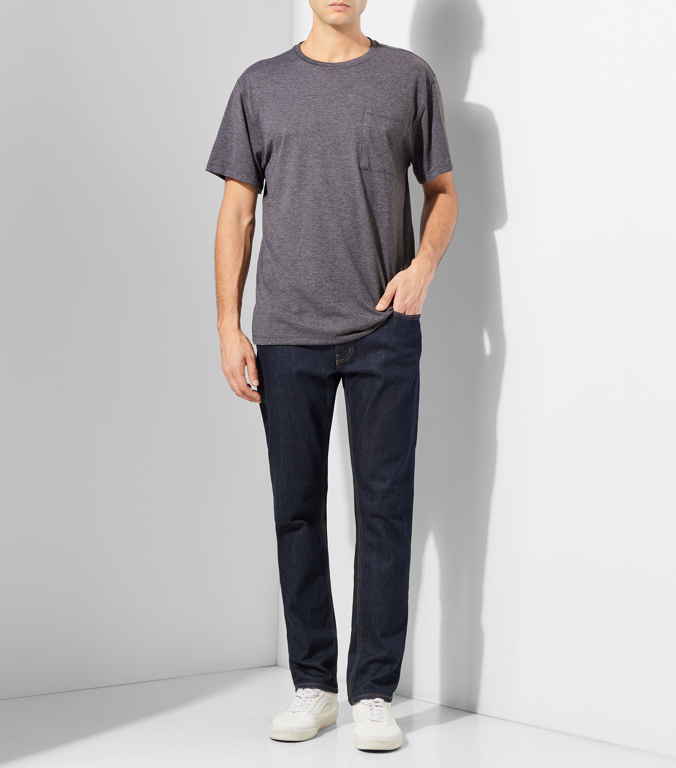 Playera cuello redondo manga corta jaspeada S/S Tri-Blend Hombre
