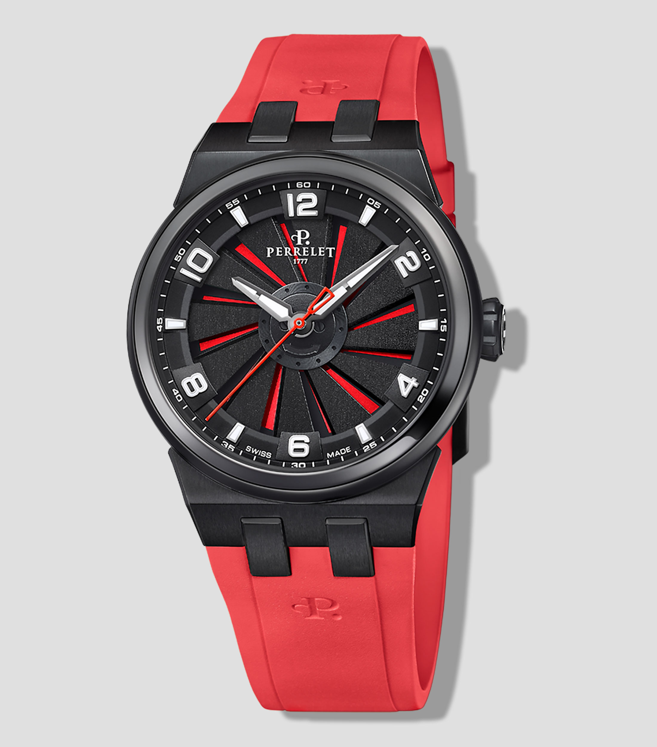 Reloj para Hombre Turbine Titanium 41 Casual Negro, rojo