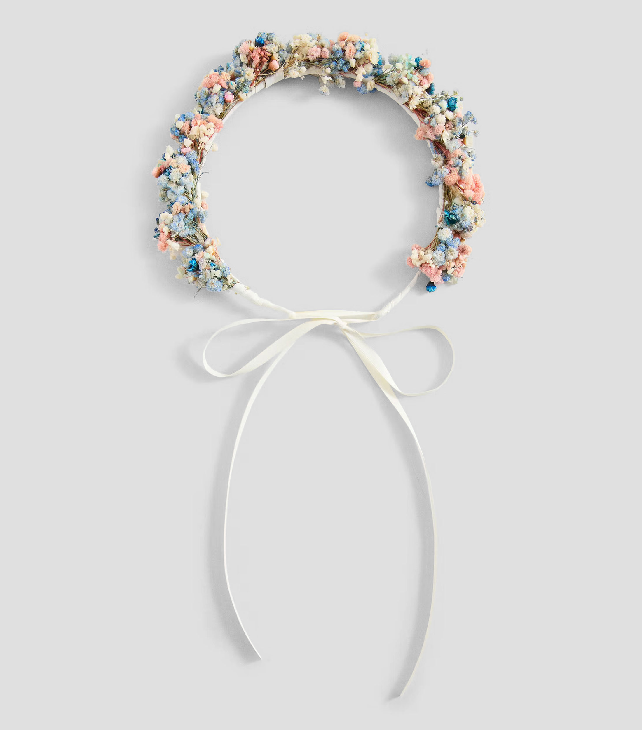 Diadema azul con flores Niña