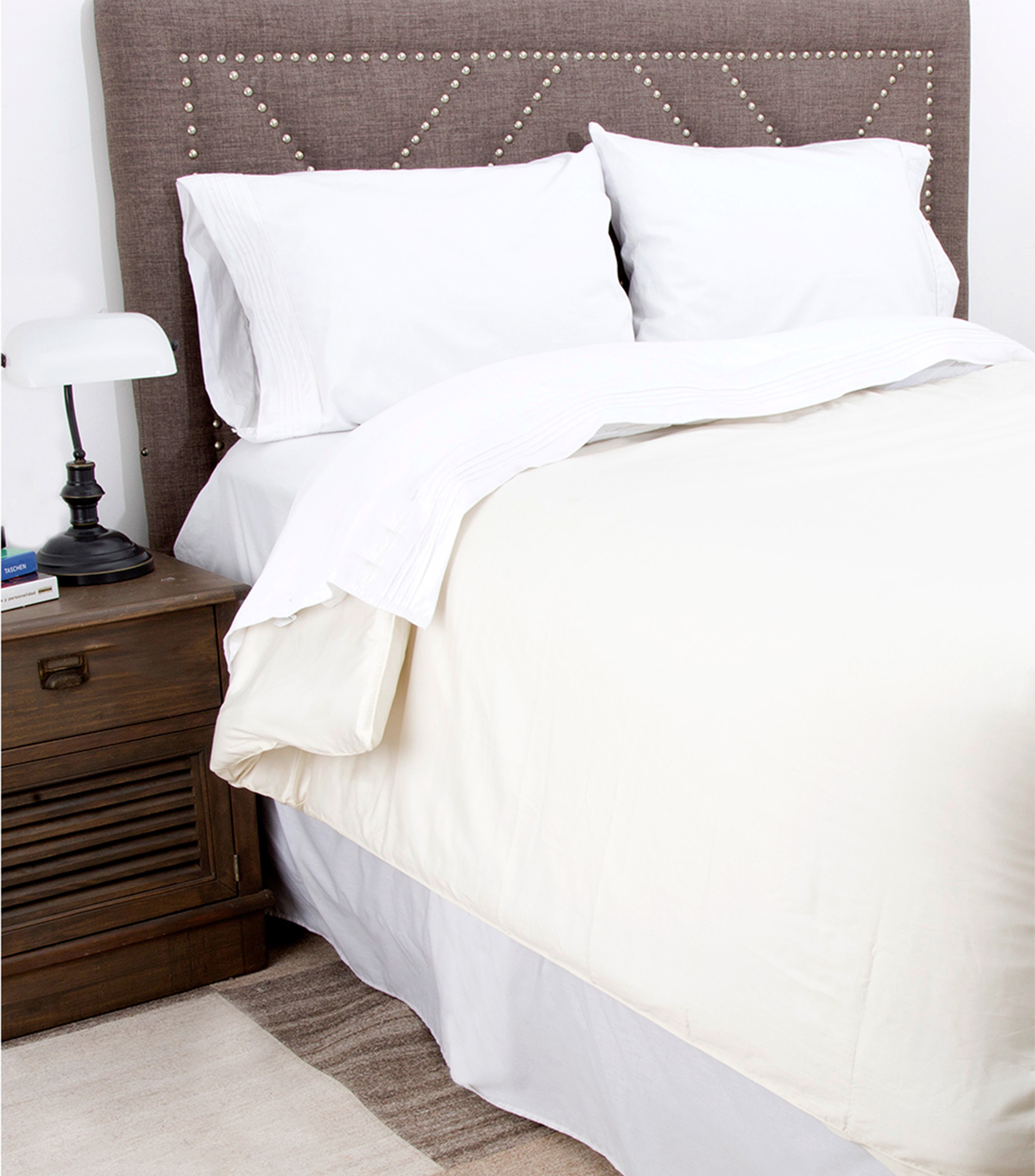 Funda para Duvet Matrimonial/Queen Size Blanco