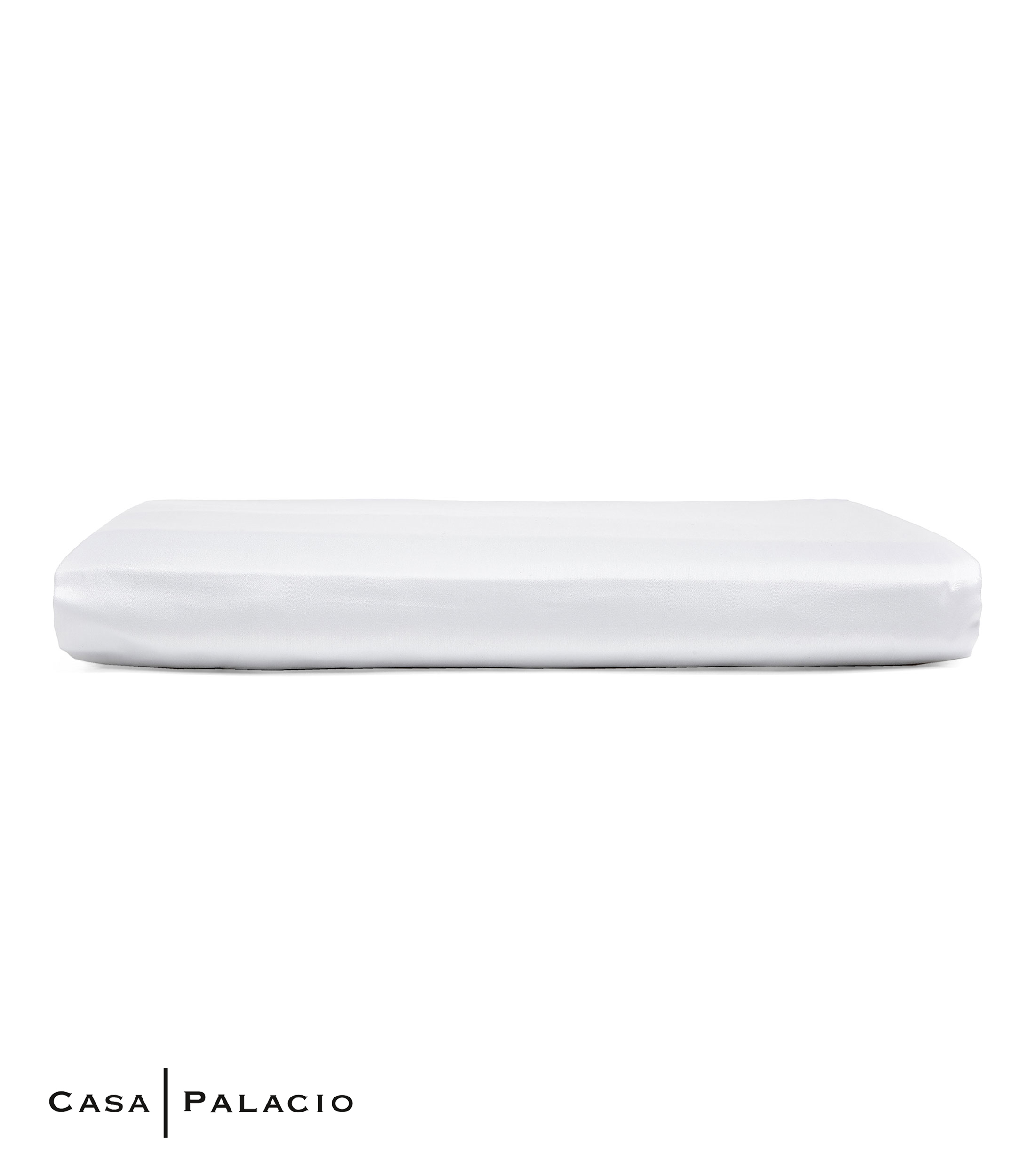 Sábana de cajón King Size en algodón Triomphe blanco