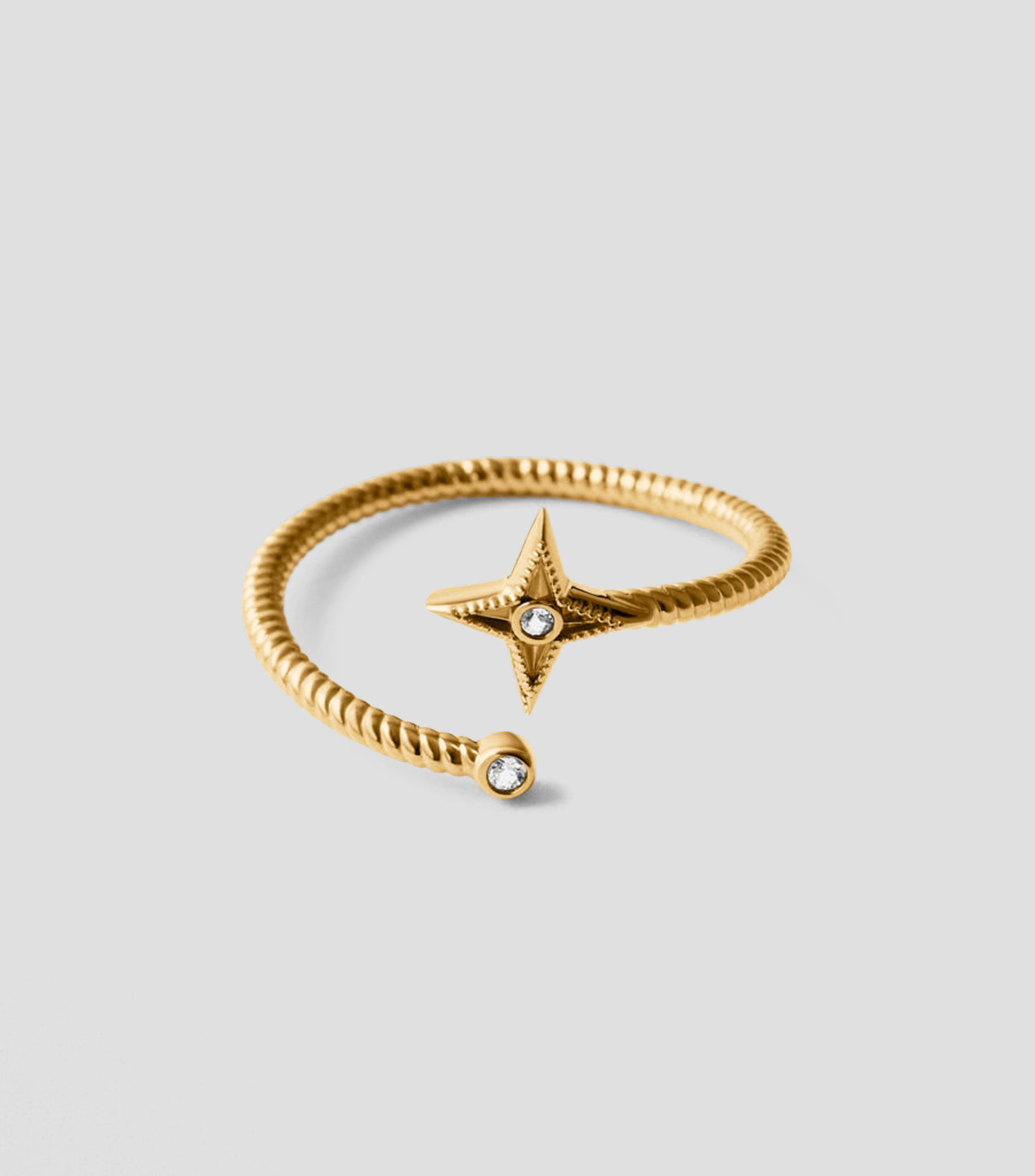 Anillo abierto en Plata .925 Stars con topacios Mujer
