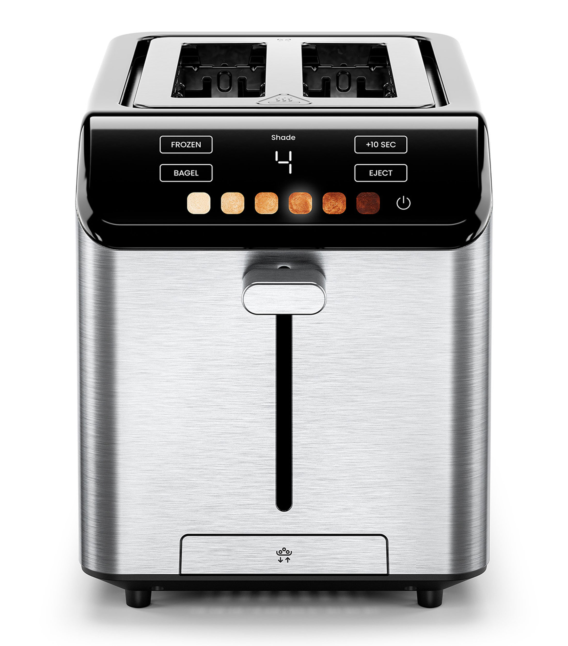Tostador de pan digital de dos rebanadas