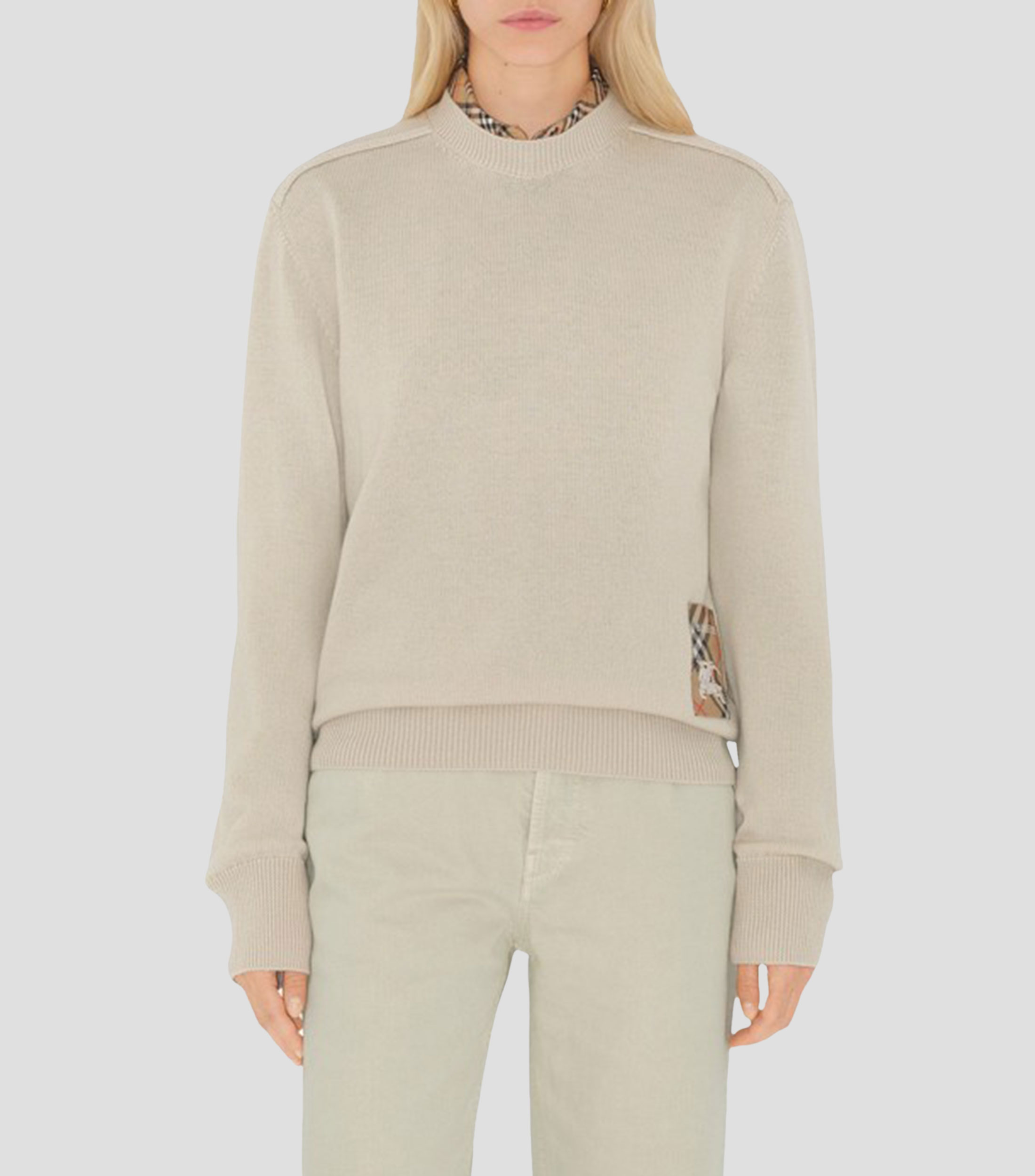 Suéter cuello redondo Mujer