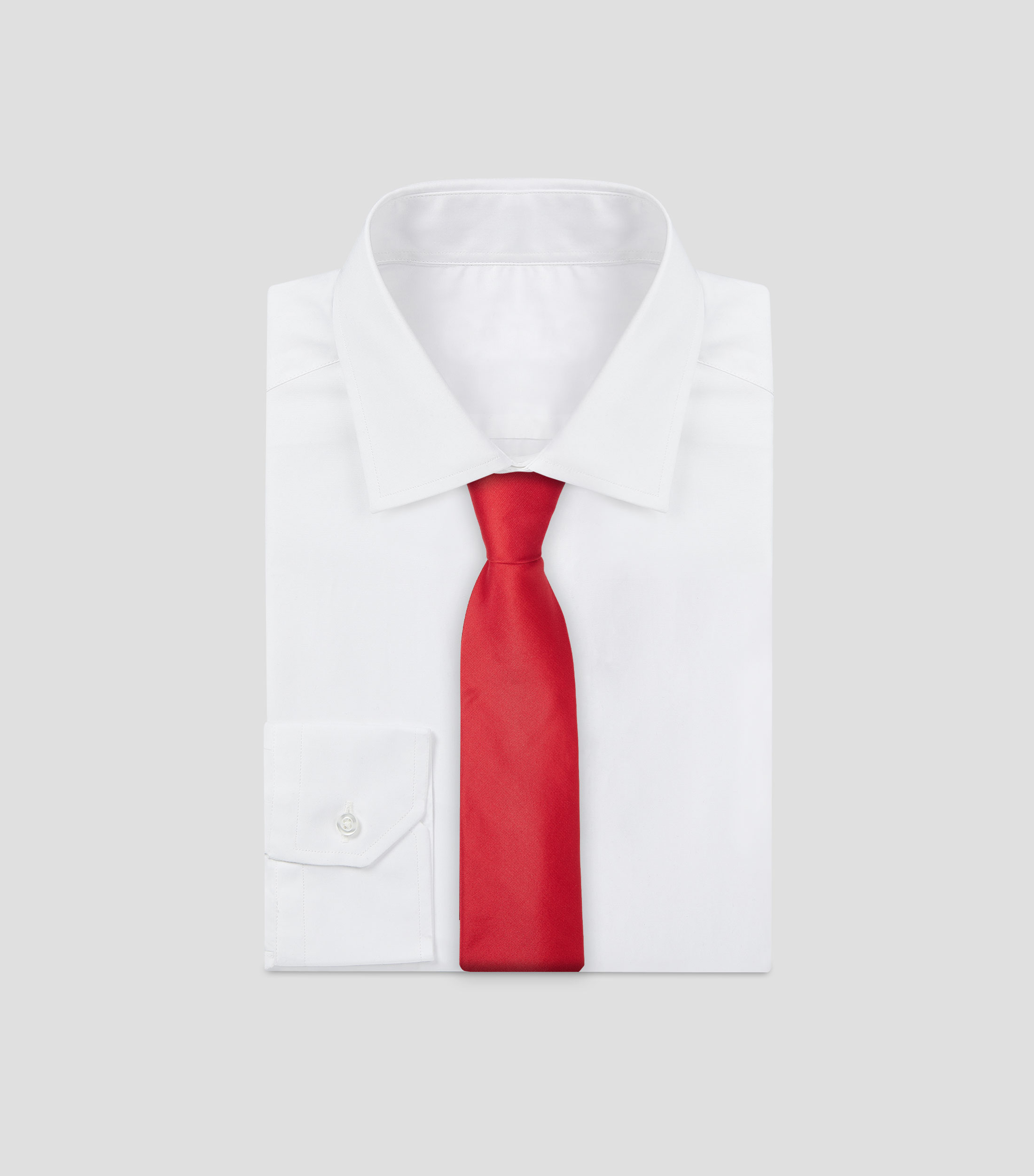 Corbata ancha en seda lisa