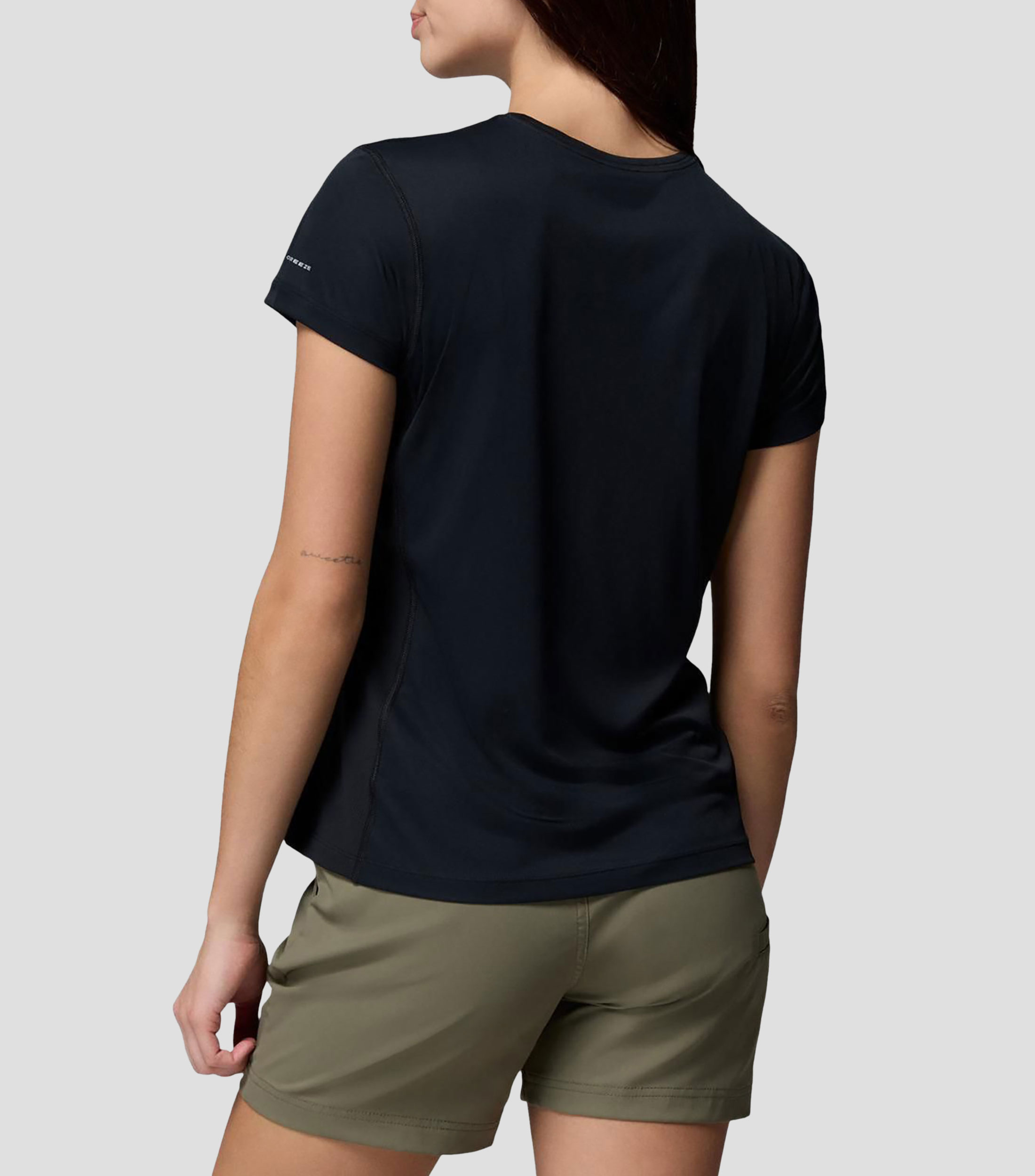 Playera para senderismo liso Mujer