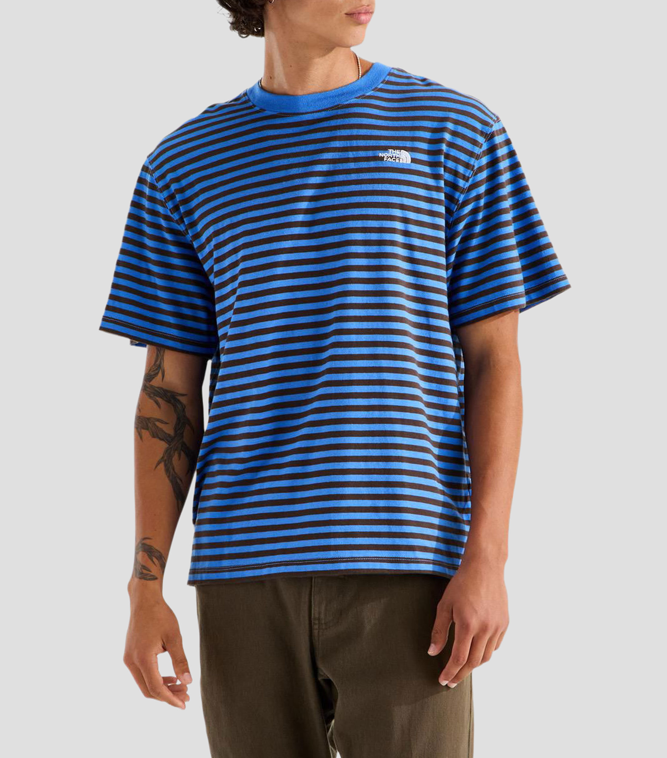 Playera cuello redondo manga corta Stripe a rayas Hombre