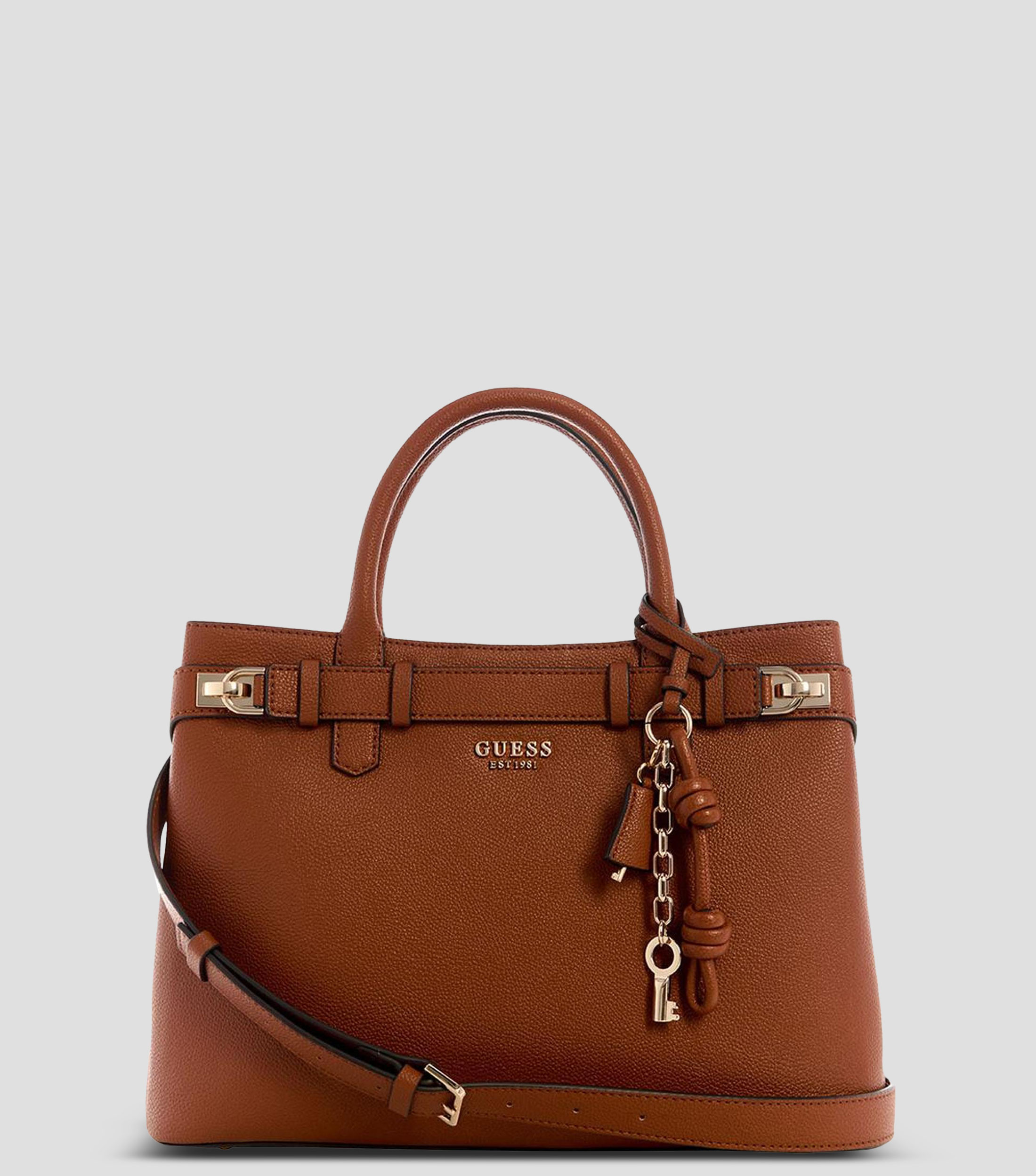 Bolsa Satchel granulada Mujer