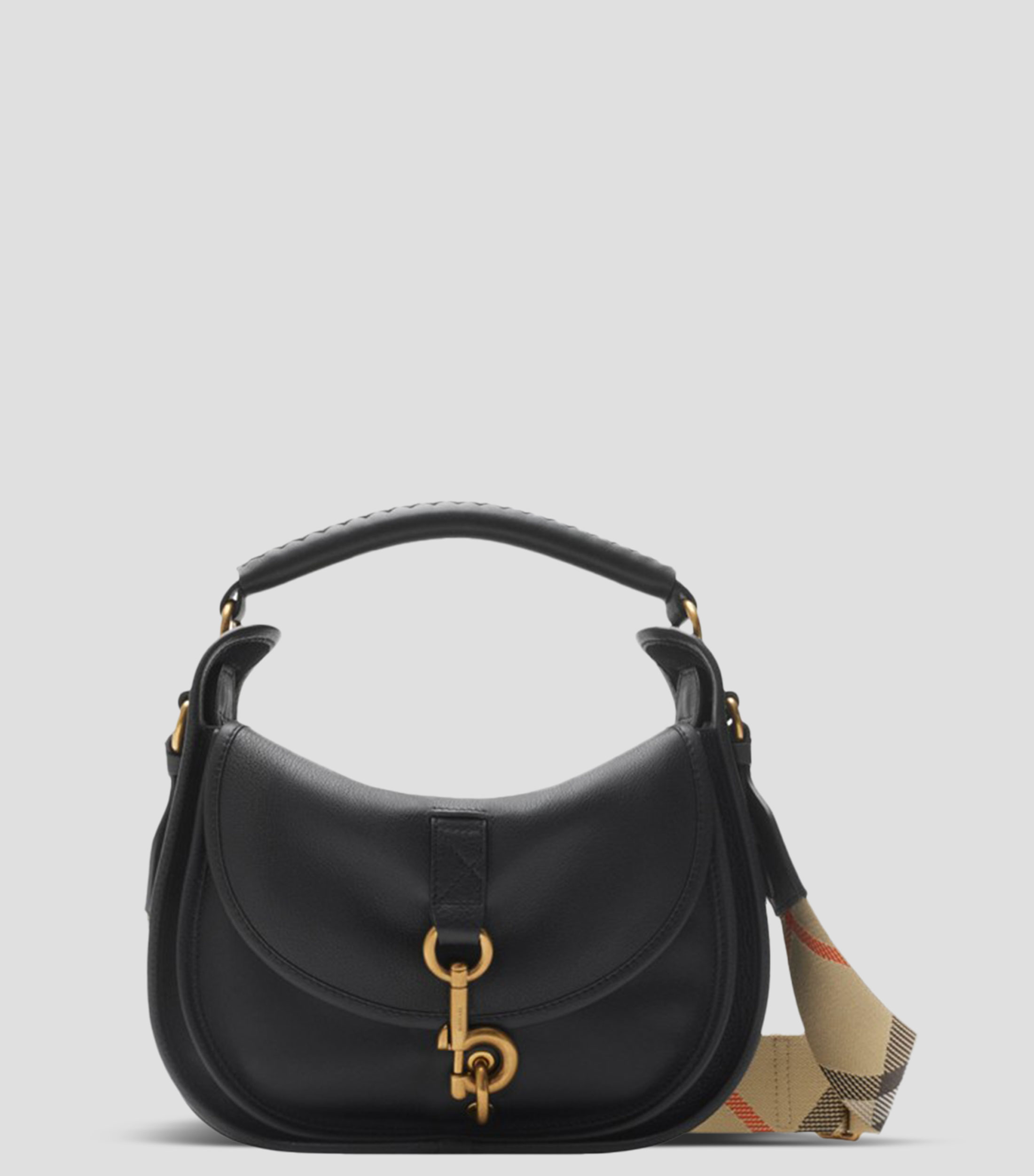 Bolsa Crossbody en piel vacuna lisa Mujer
